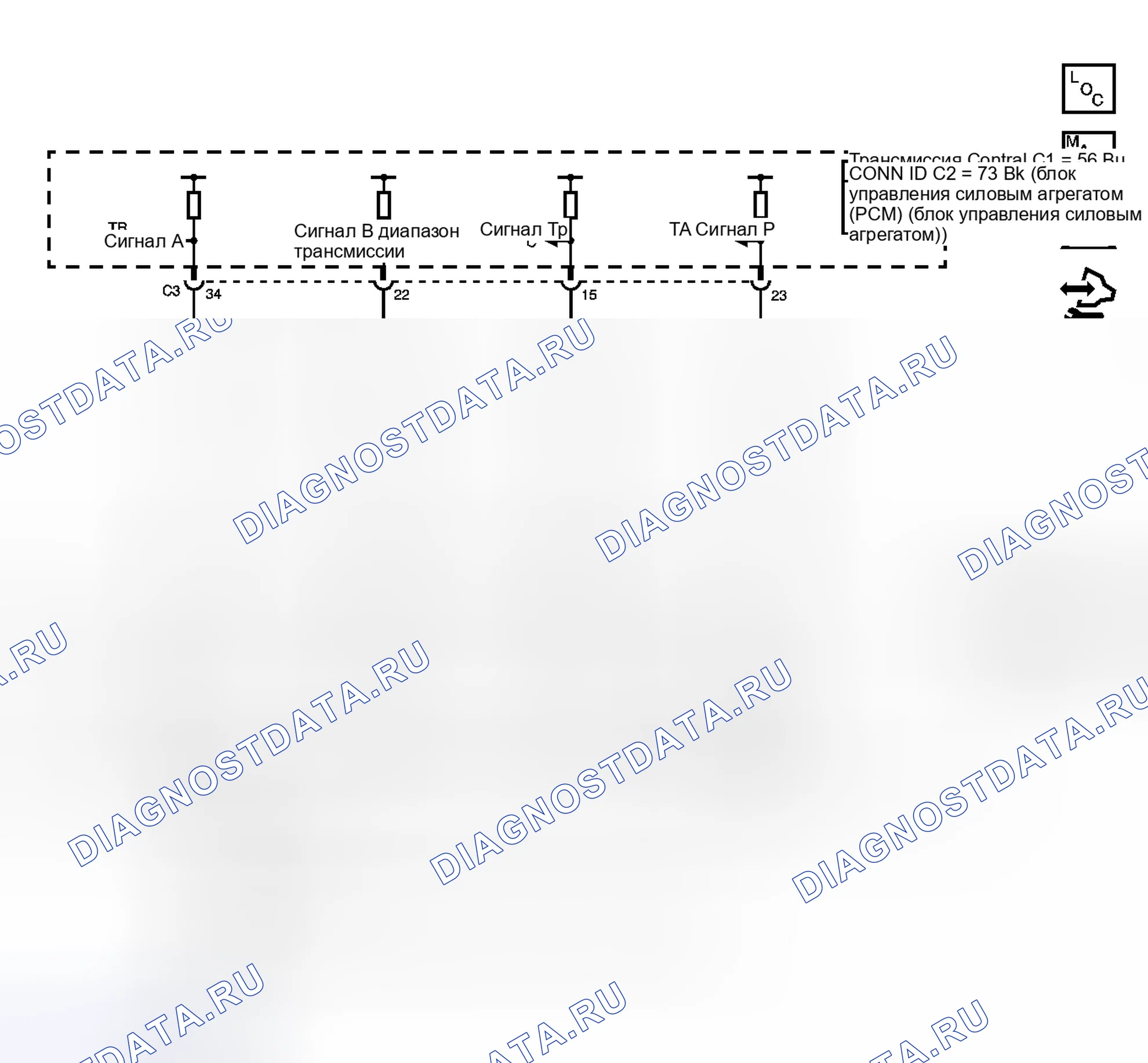 Рис. 6: расшифровка кода ошибки P0705 (3.5L). Pontiac G6 I