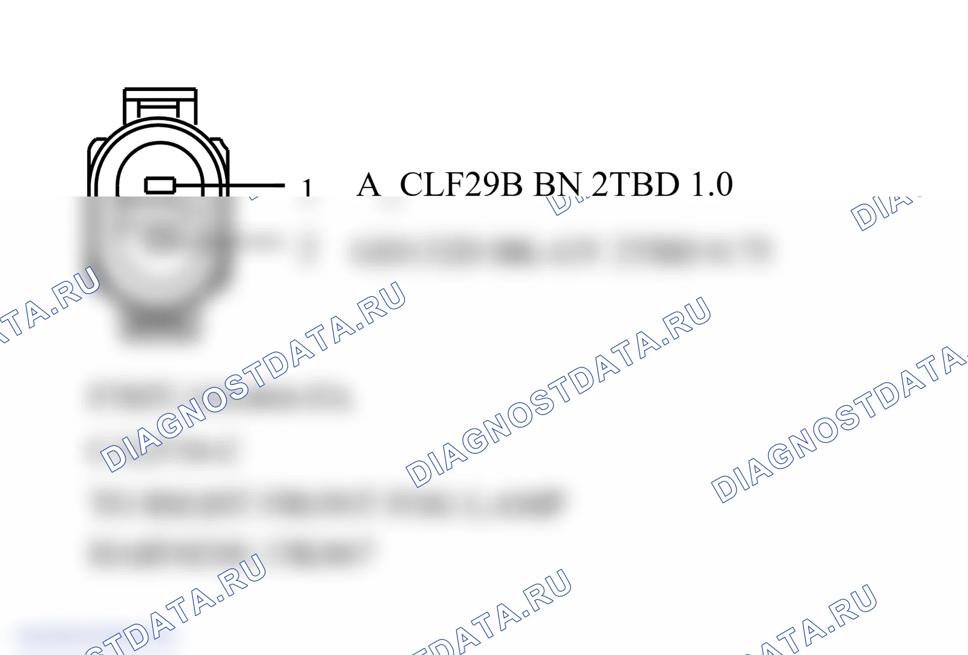 Распиновка разъёма C. Ford C-MAX I рестайлинг