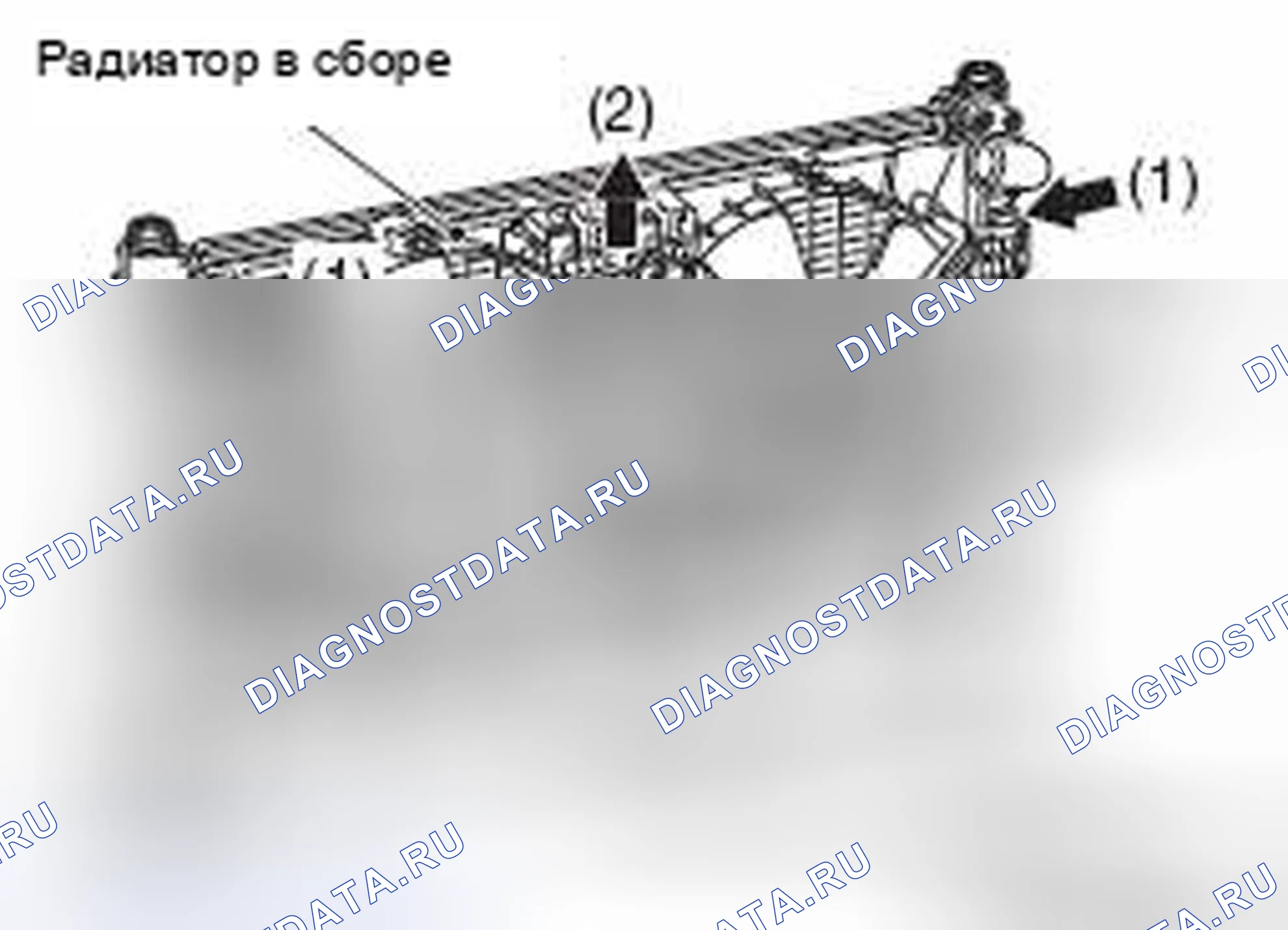 Рис. 18: < < B > > СНЯТИЕ ВЕНТИЛЯТОРА, ЭЛЕКТРОДВИГАТЕЛЯ И КОЖУХА ВЕНТИЛЯТОРОВ ОХЛАЖДЕНИЯ. Mazda MX-5 NB