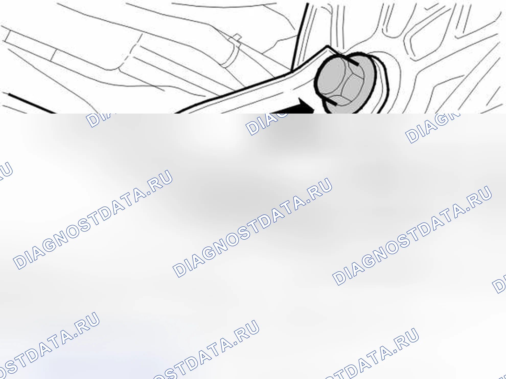 Рис. 55: СНЯТИЕ НИЖНЕГО МОМЕНТНОГО ШТОКА. Volvo V50 I