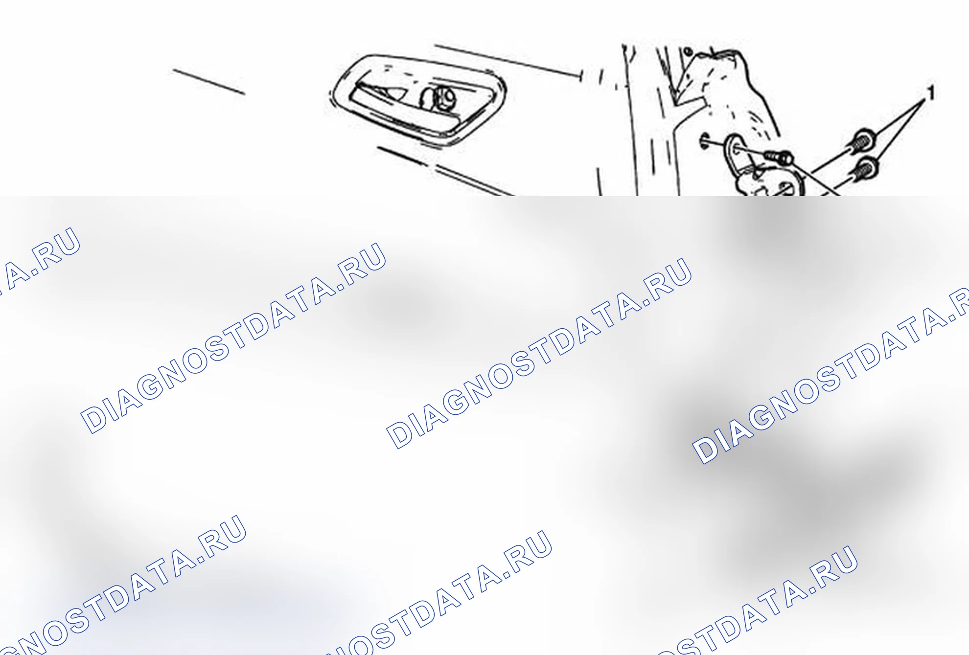 Рис. 13: Замена верхней петли и нижней петли задней боковой двери. Pontiac G6 I final