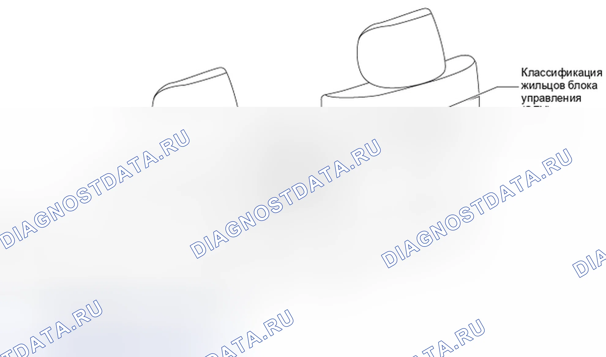 Рис. 294: Расположение кресел ЭБУ. Toyota Camry XV40