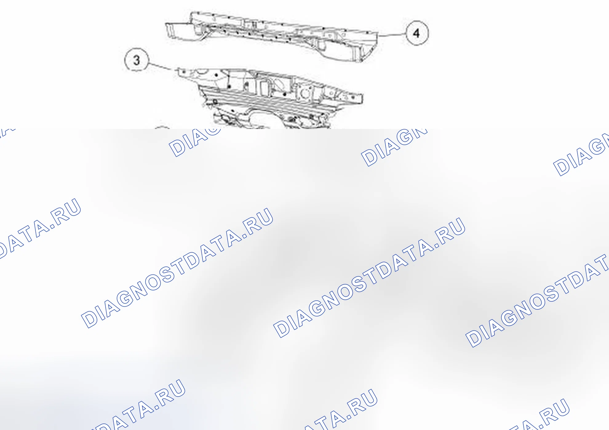 Рис. 45: Передняя конструкция. Ford Taurus VI