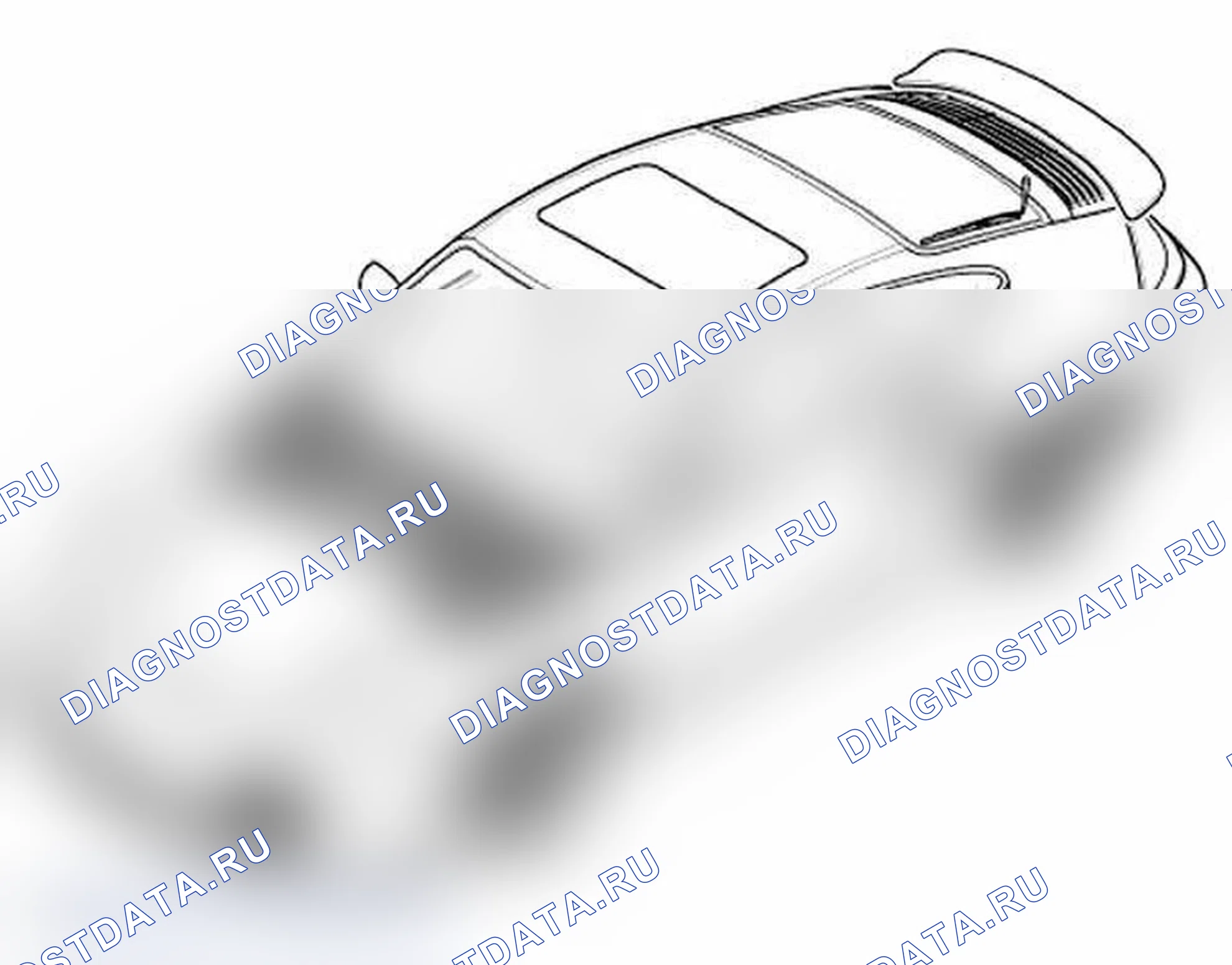 Рис. 10: Снятие и установка крышки панели капота. Porsche 911 Carrera 996 рестайлинг
