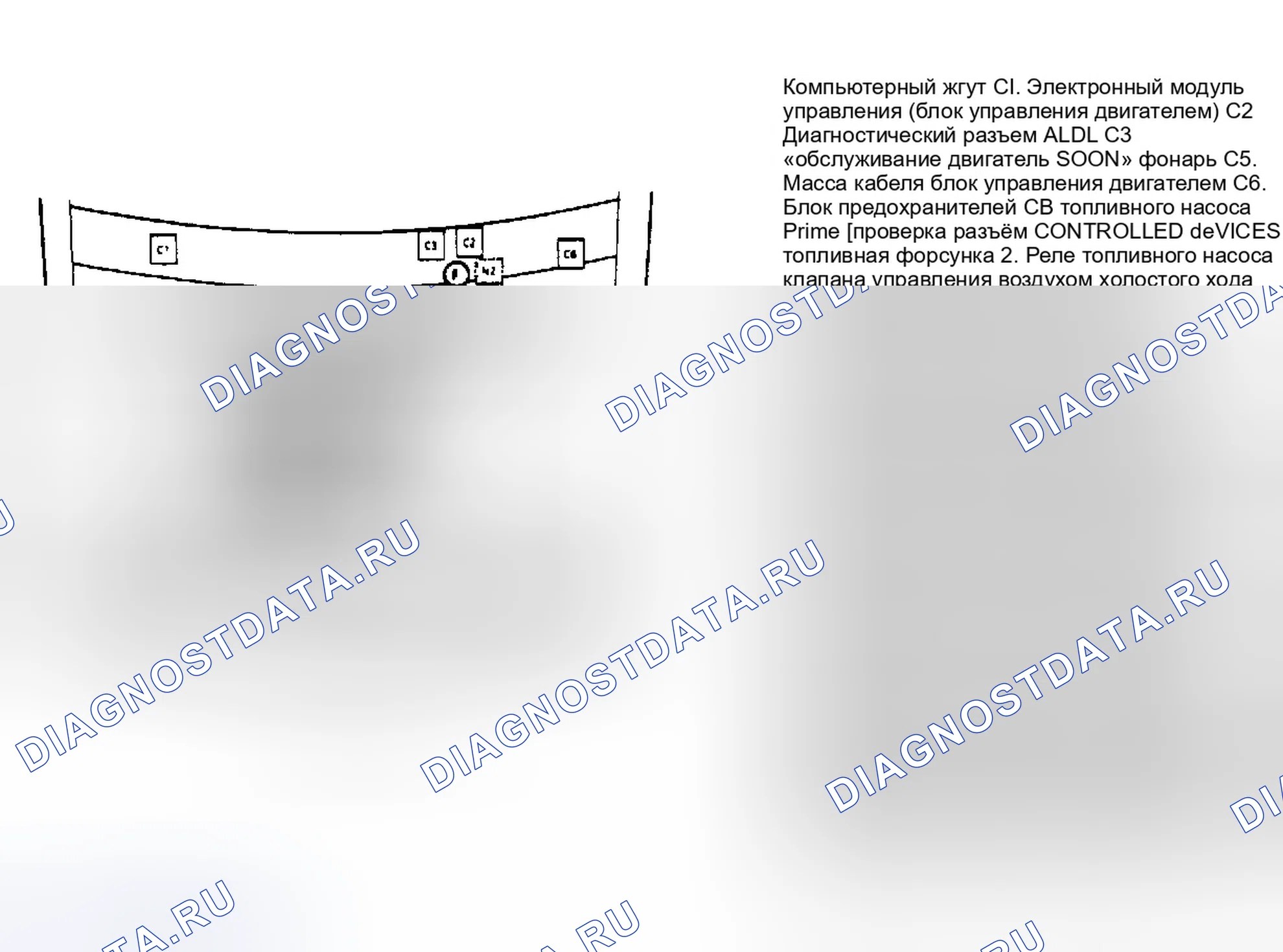Рис. 14: Расположение компонентов (3 из 11). GMC Cab & Chassis V3500 