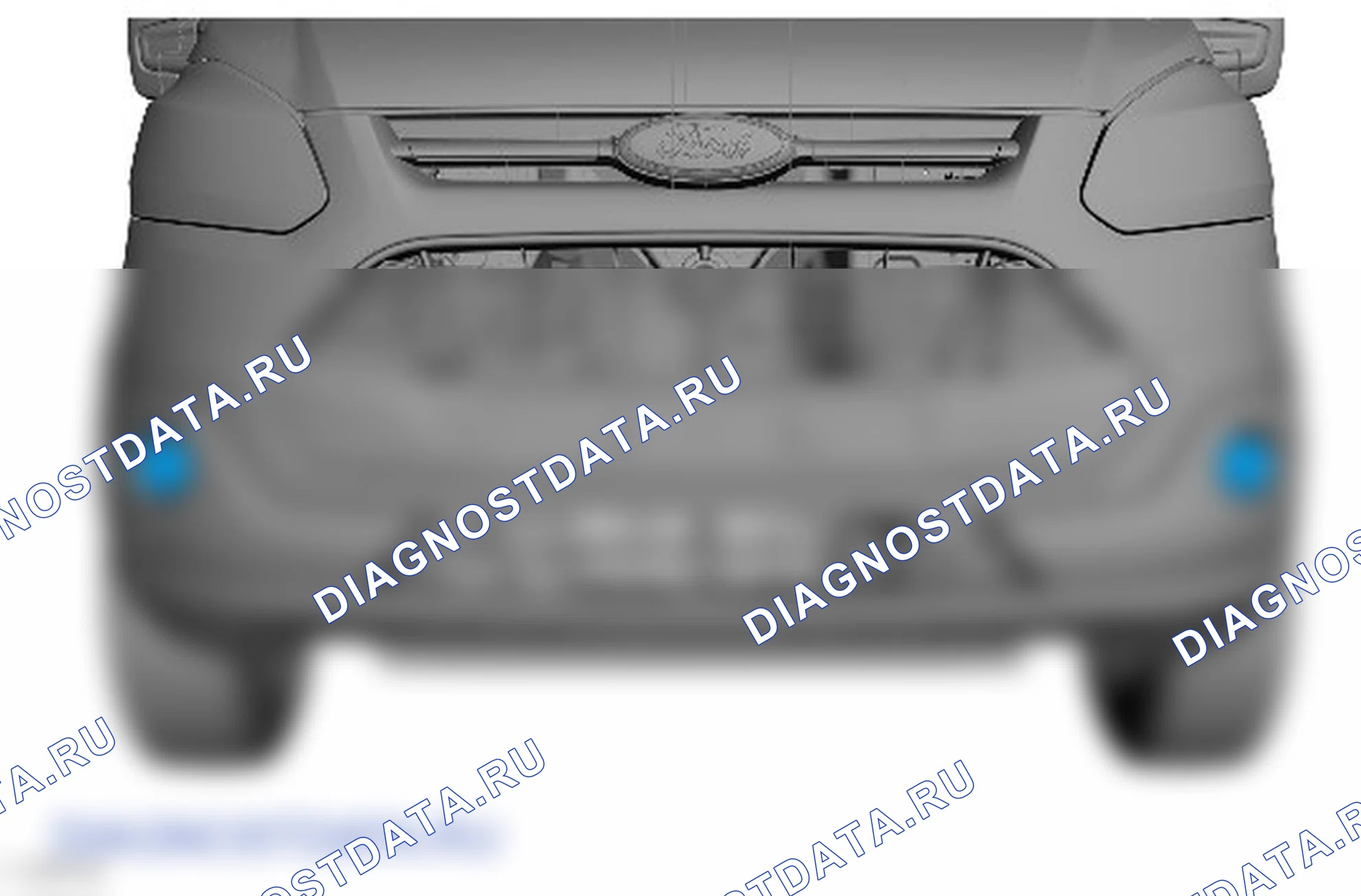 Как снять и установить передний противотуманный фонарь. Ford Transit Custom I