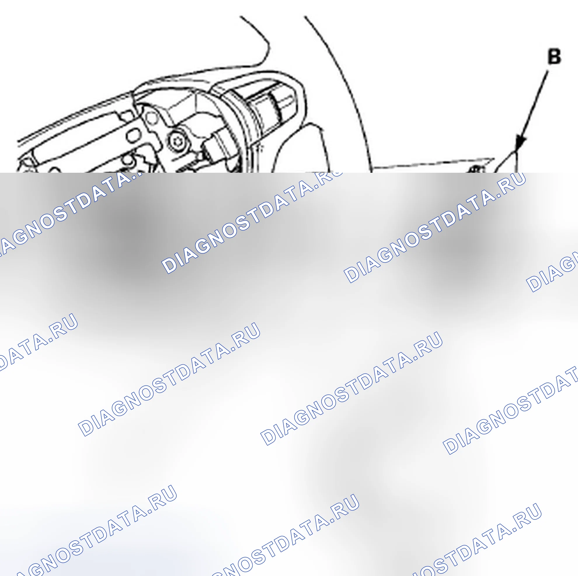 Рис. 11: Тест/замена переключателя выбора/сброса/информации. Acura TSX II