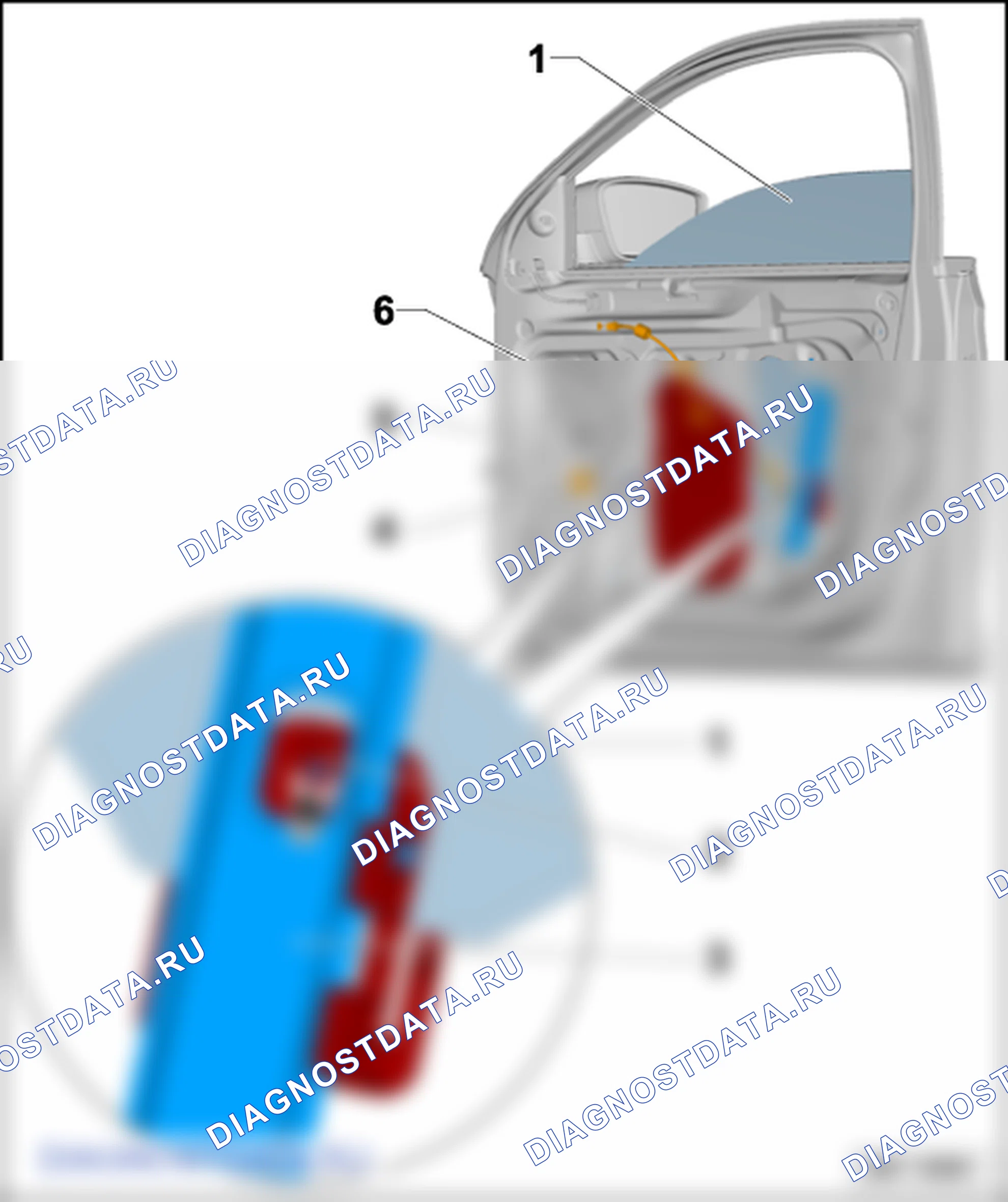 Детали дверей. SEAT Toledo Iv