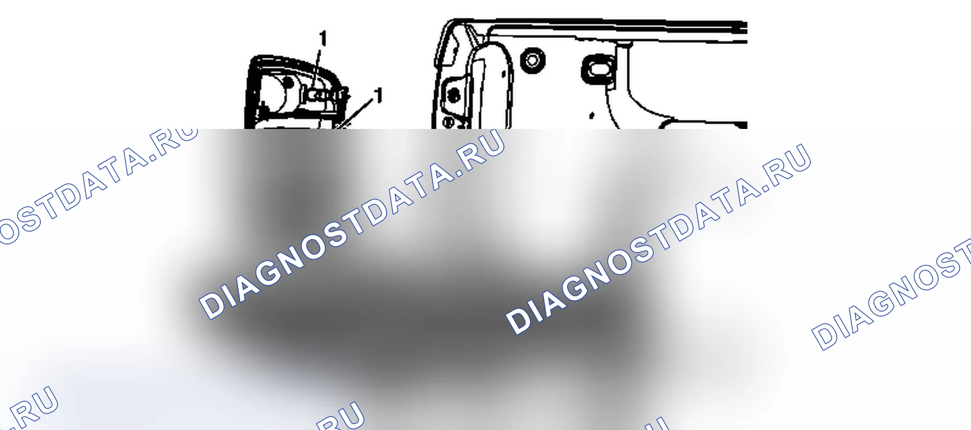 Рис. 49: Замена лампы задней лампы (GMC). Chevrolet Silverado 2500 HD 