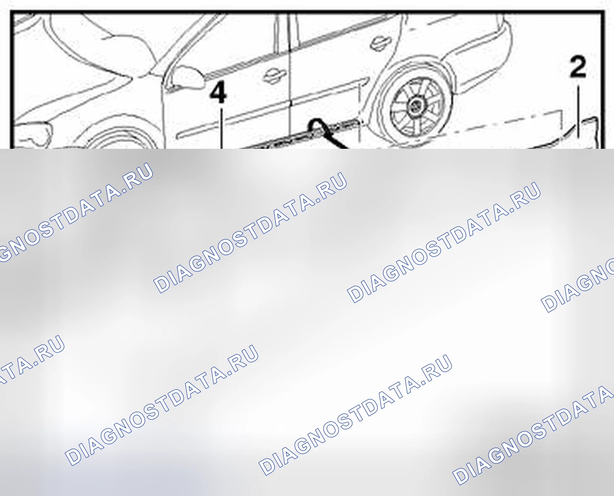 Рис. 84: ФОРМОВКА облицовки БОКОВЫХ ПАНЕЛЕЙ, МОДЕЛИ GLI. Volkswagen Jetta V