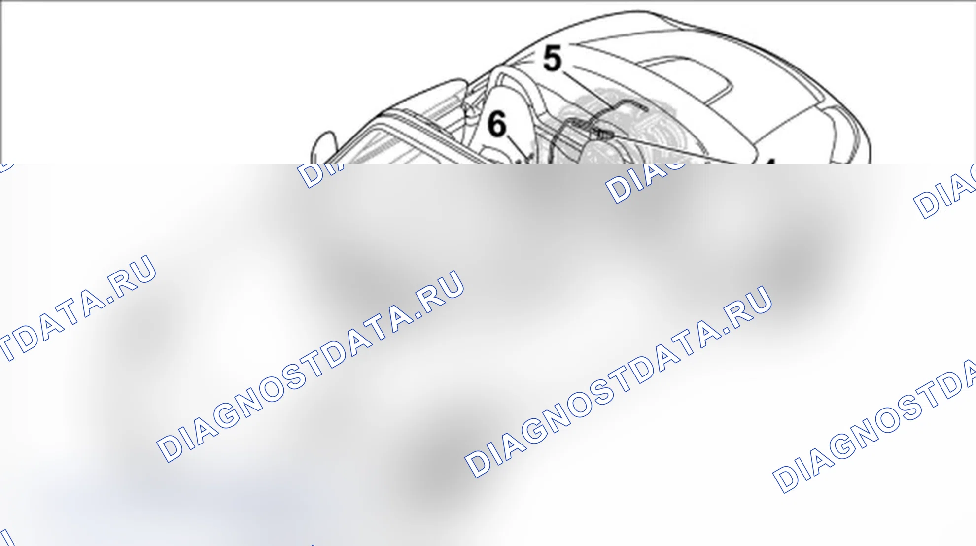 Рис. 203: Снятие заземляющего ремня и линии B + батареи. Porsche Boxster S 987