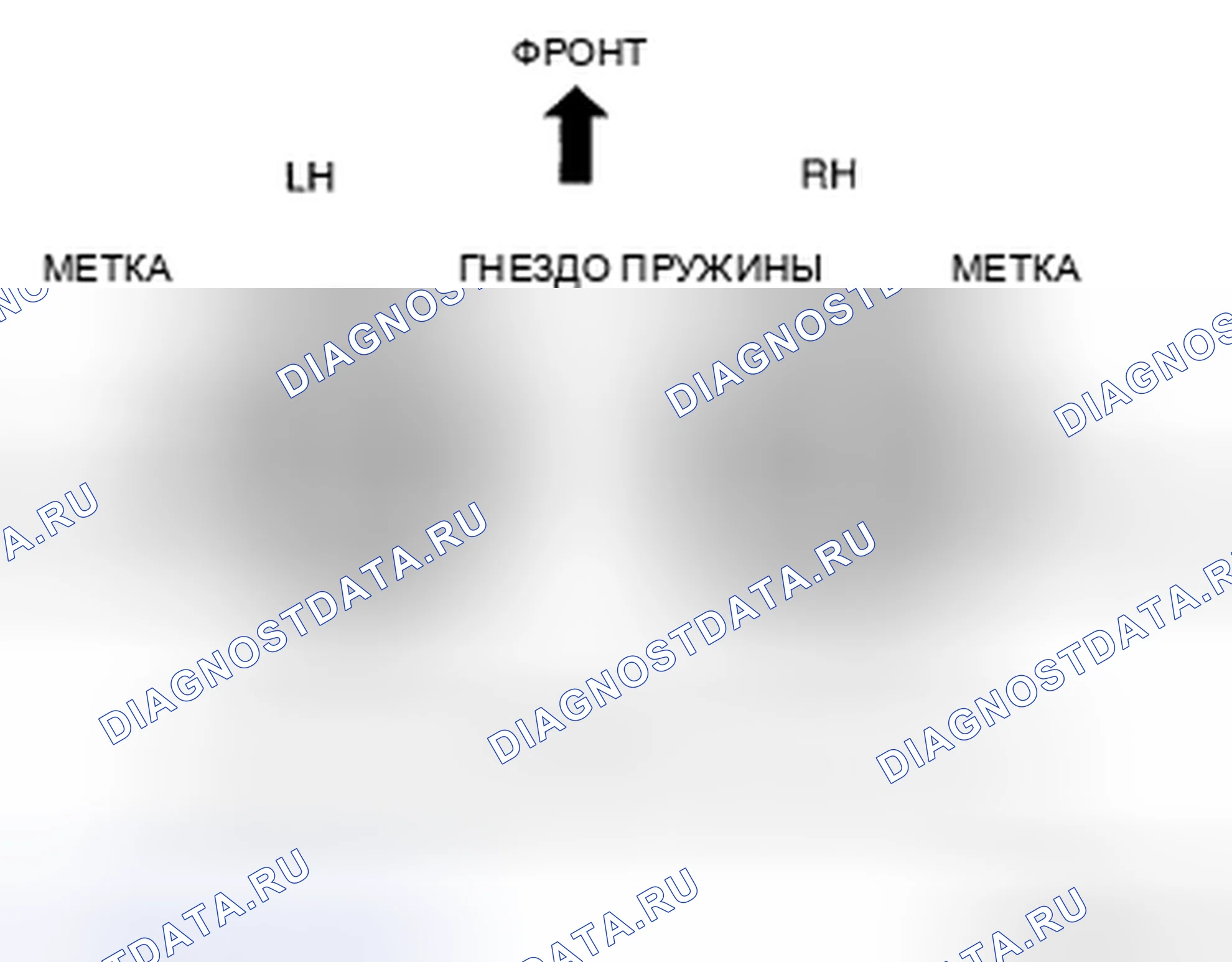 Рис. 31: Верхнее пружинное гнездо в сборе Примечание. Mazda CX-9 I