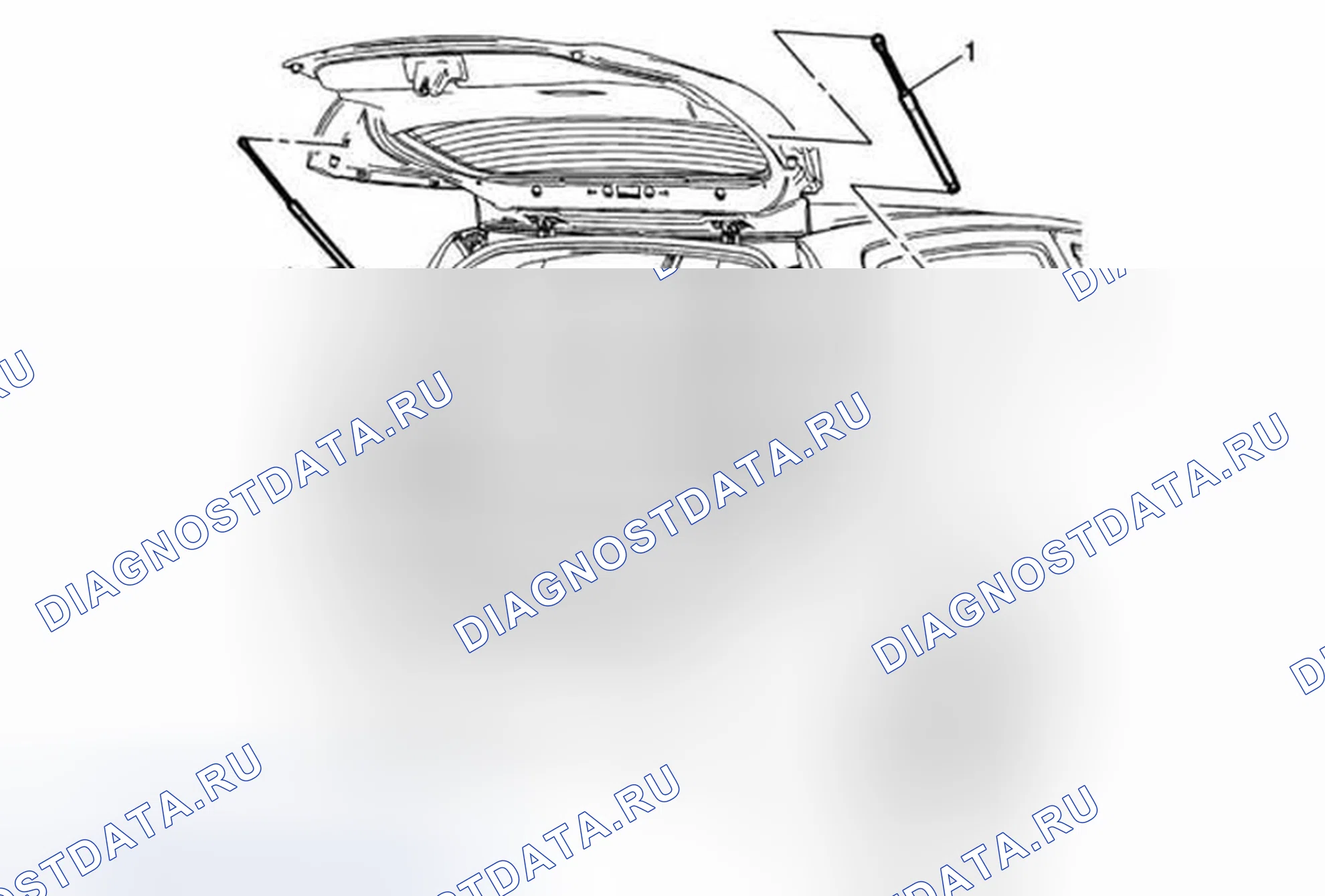 Рис. 55: Замена стойки дверь багажника. Chevrolet Sonic I