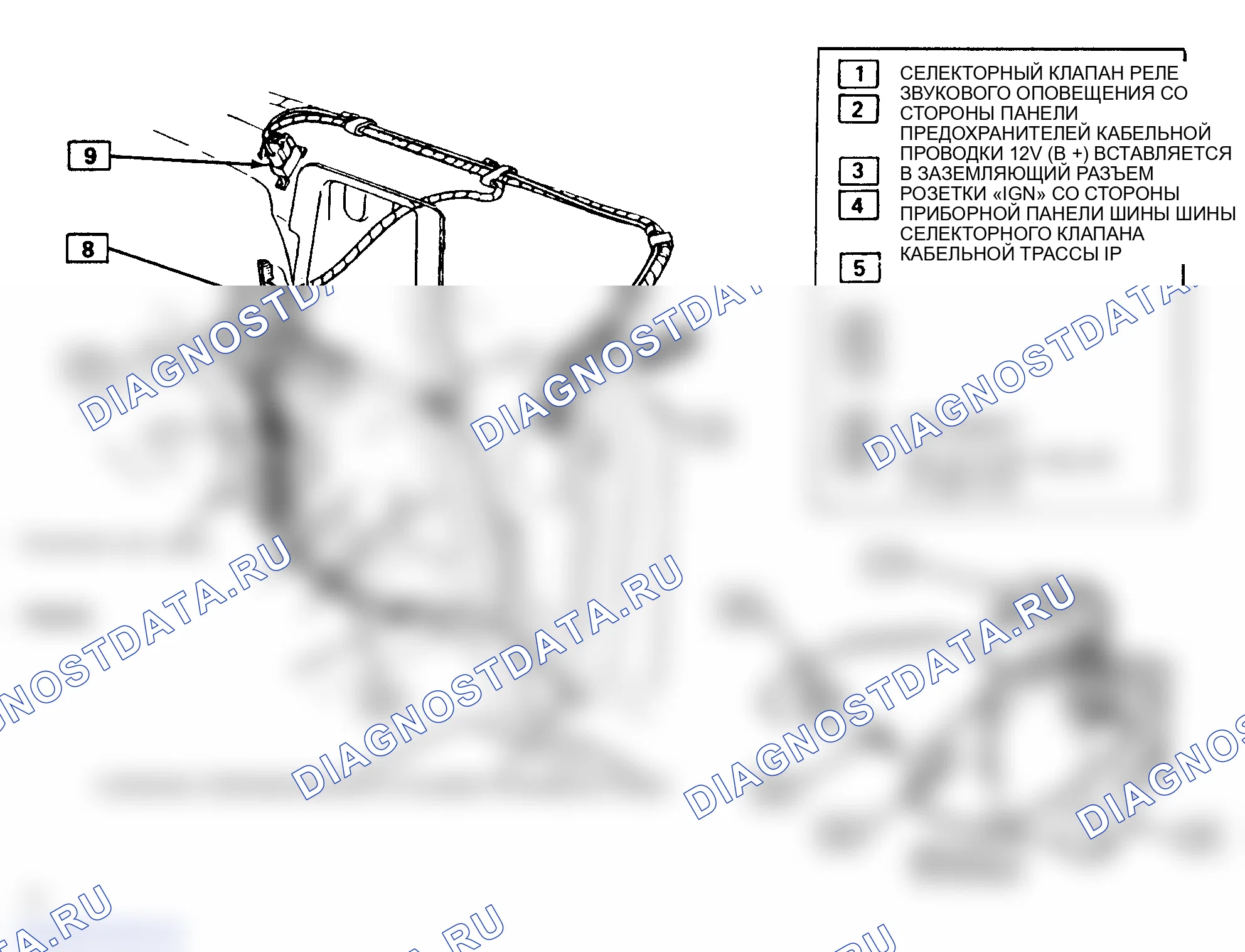 Рис. 2: Проверка жгутов приборной панели. GMC Pickup R1500 