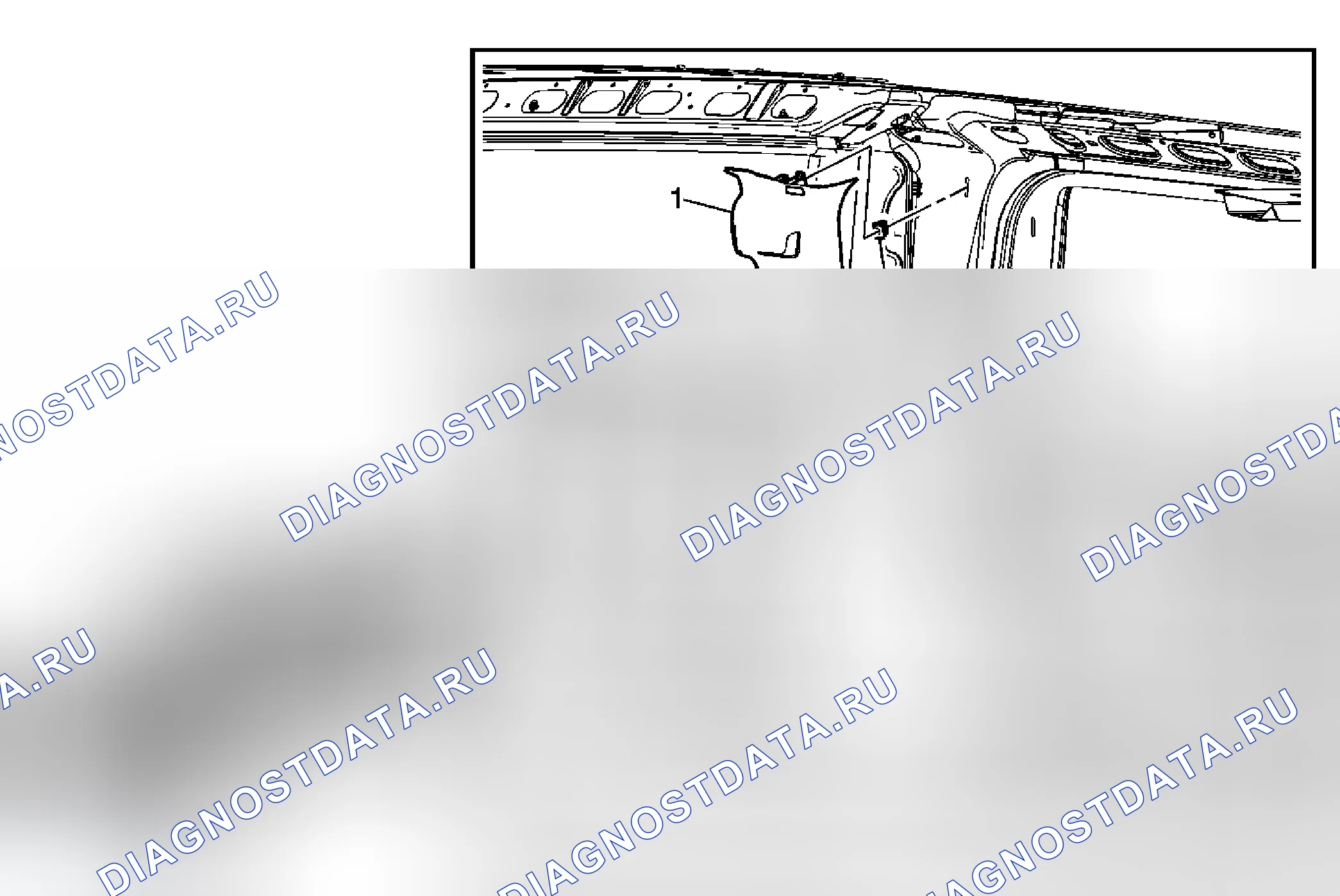 Рис. 37: Замена формовки гарнисажа стойки замка кузова - верхняя (SUT). Hummer H2 I рестайлинг