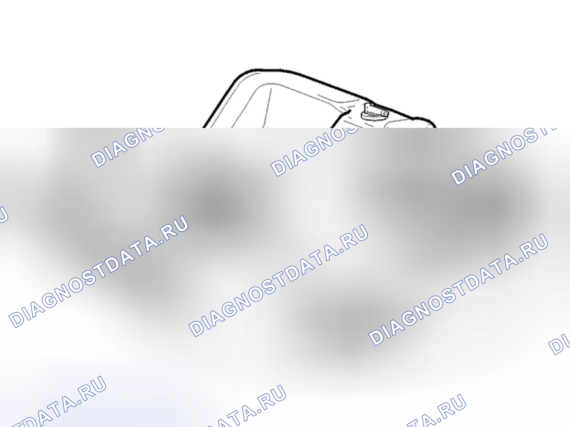 Рис. 36: Компоненты топливного бака, перенос. Volvo S40 I рестайлинг
