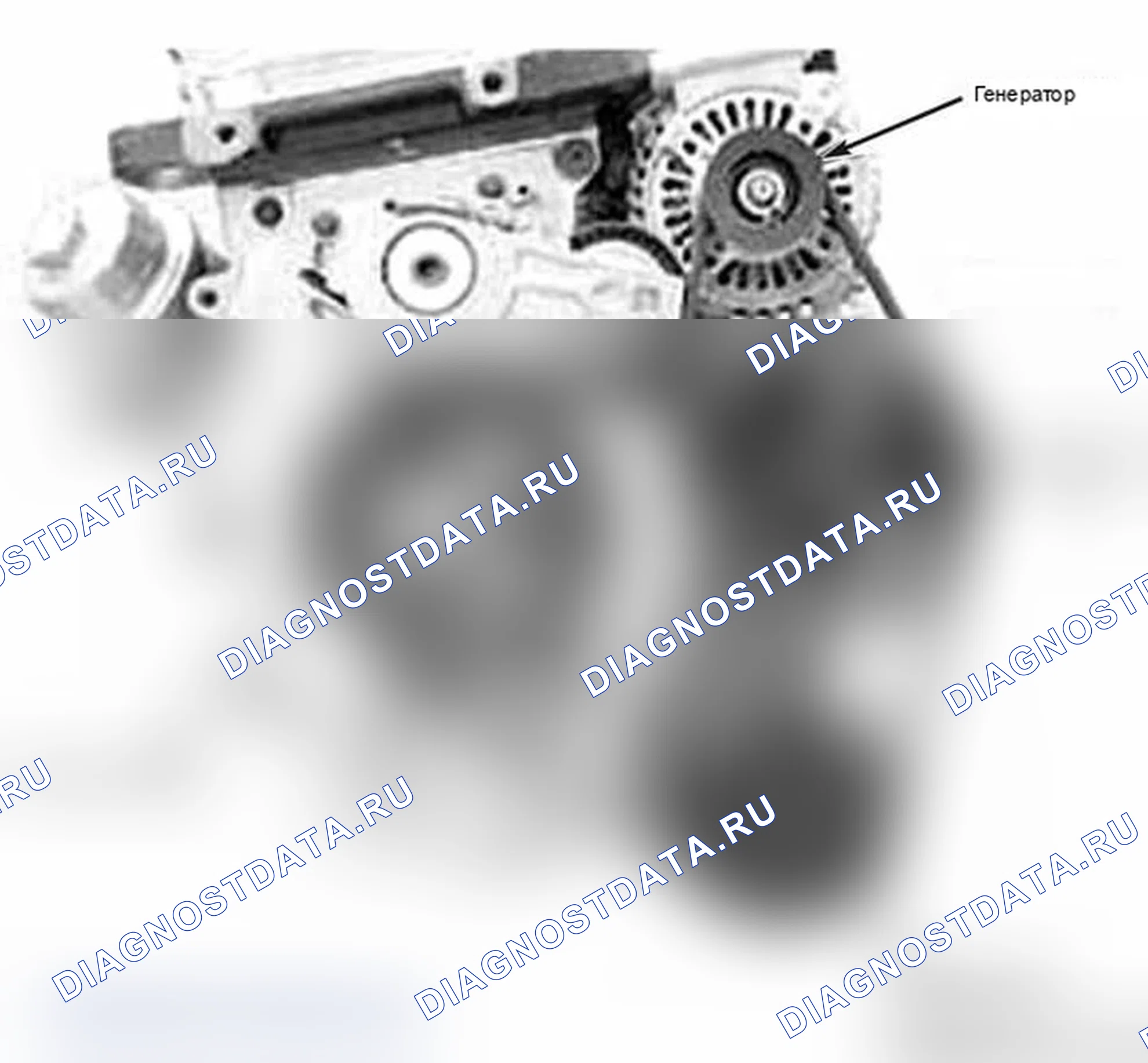 Рис. 1: ПРОКЛАДКА ПРИВОДНОГО РЕМНЯ (COOPER; W10 ДВИГАТЕЛЬ). MINI Cooper I
