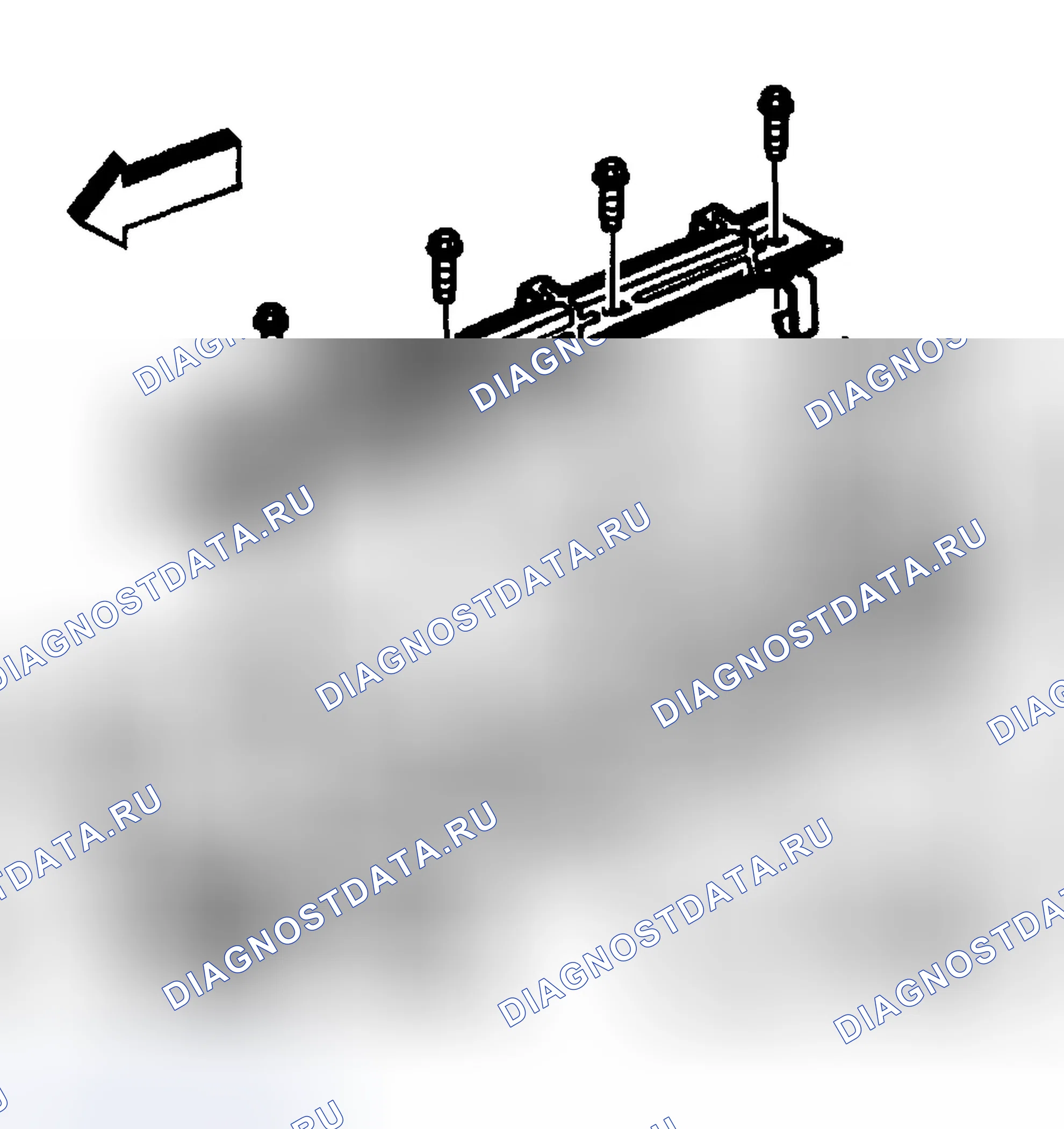 Рис. 1254: Демонтаж подъемника клапана. Chevrolet Silverado 2500 