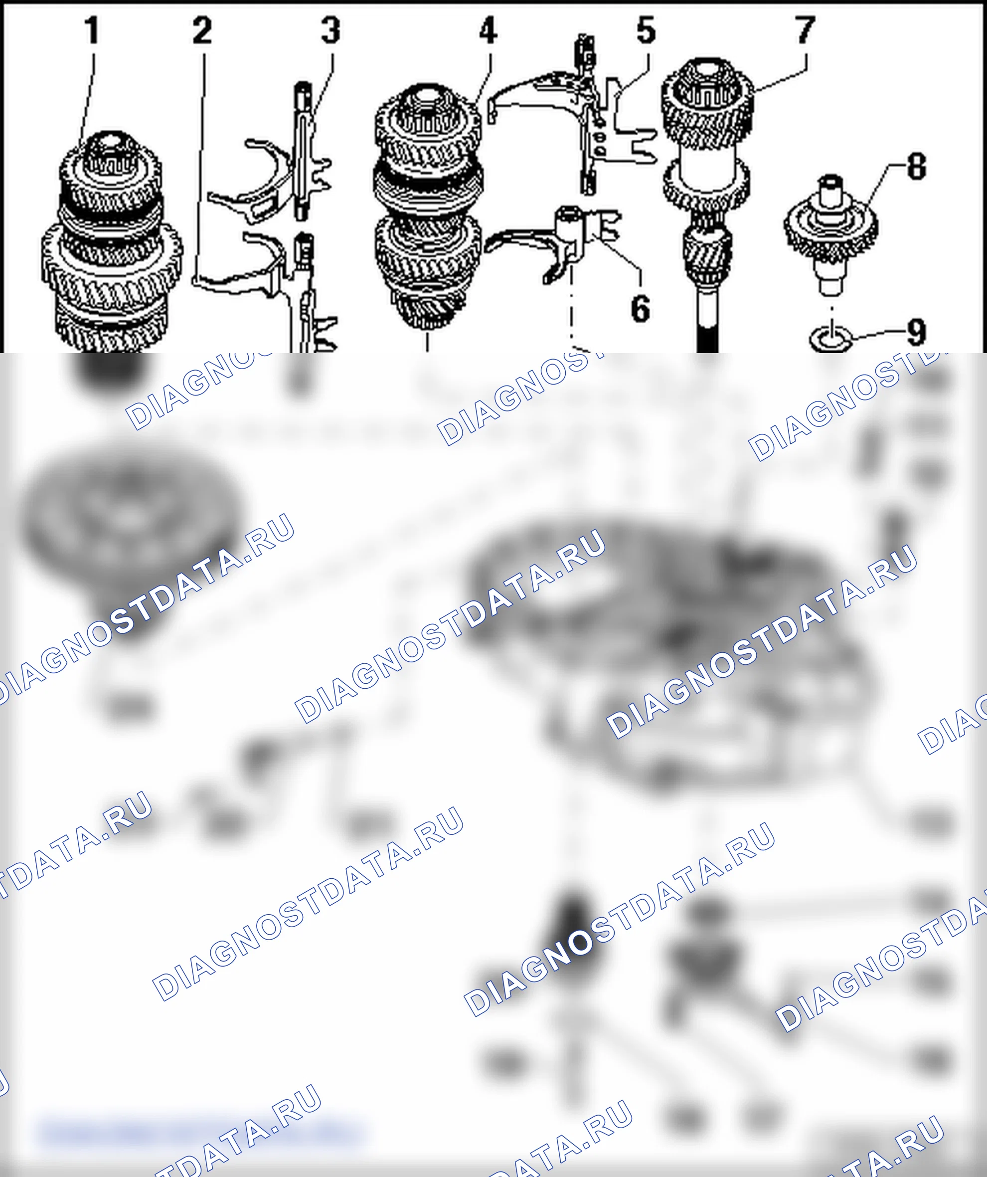 Dismantling и assembling gearbox (6-скорость ручной gearbox 02N) (исполнение 4). SEAT Alhambra I