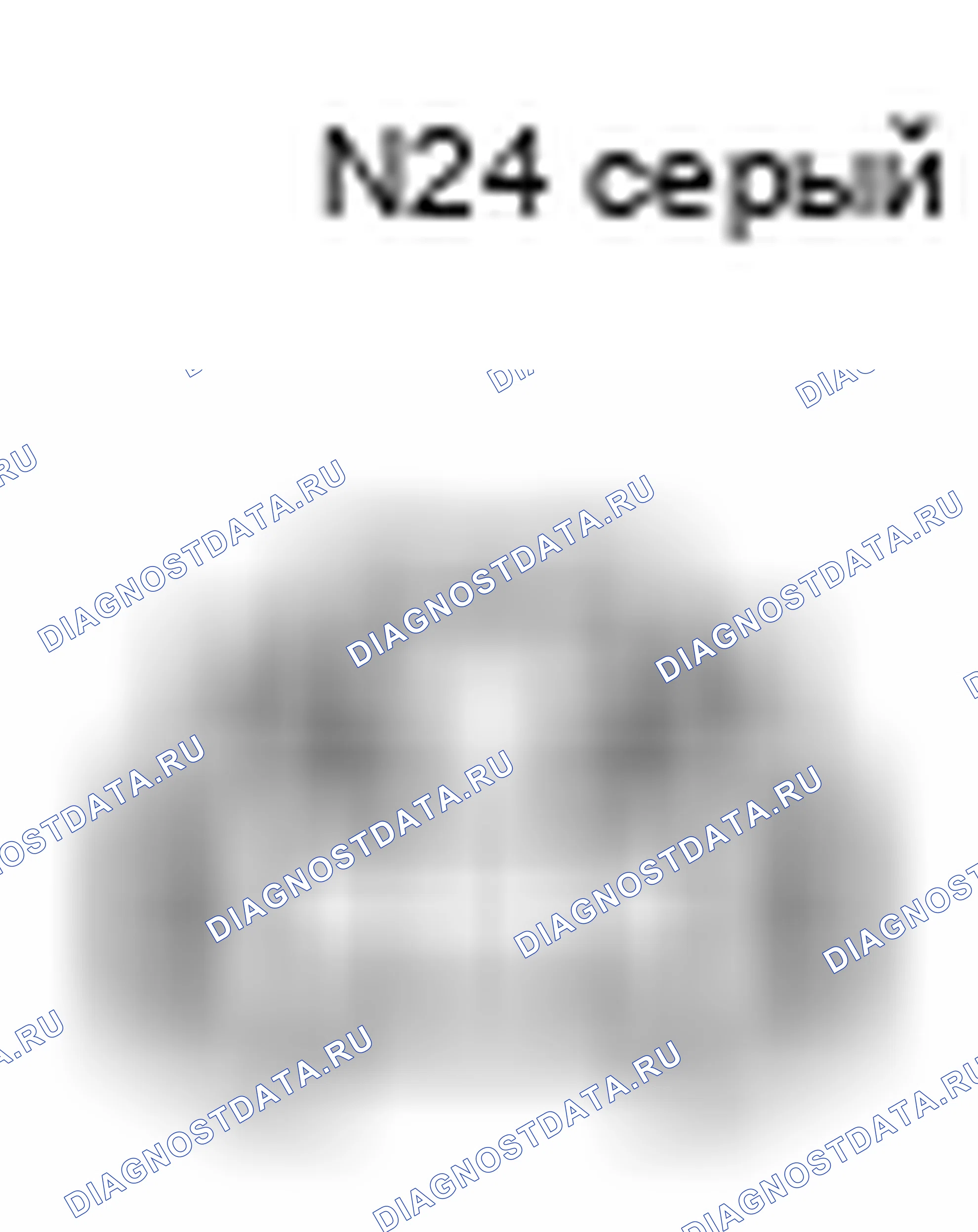 Рис. 1412: Вид с торца разъема лампы багажного отделения (N24). Toyota Camry XV40 рестайлинг