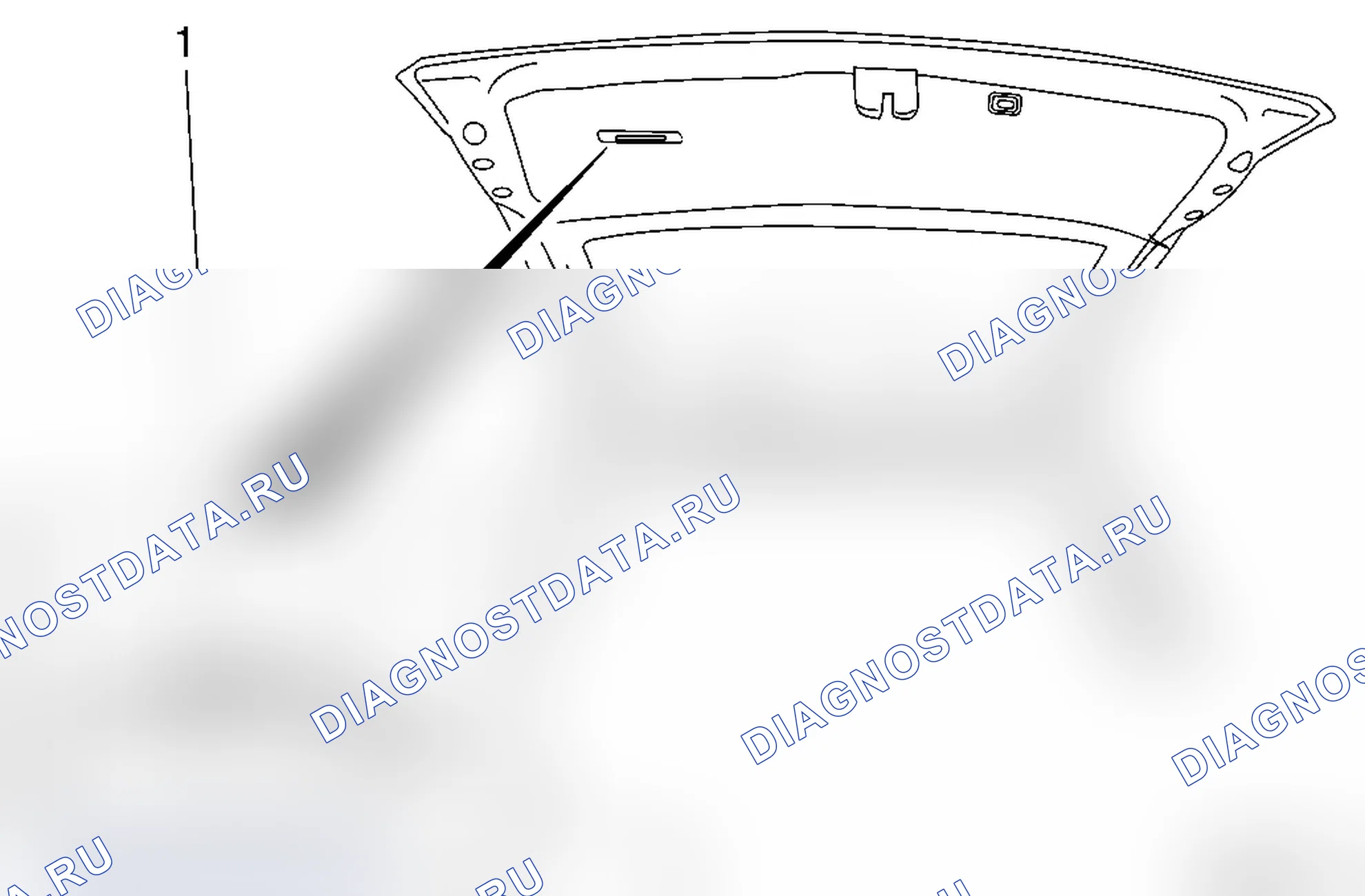 Снять внутреннюю ручку задней откидной двери. Opel Vectra C
