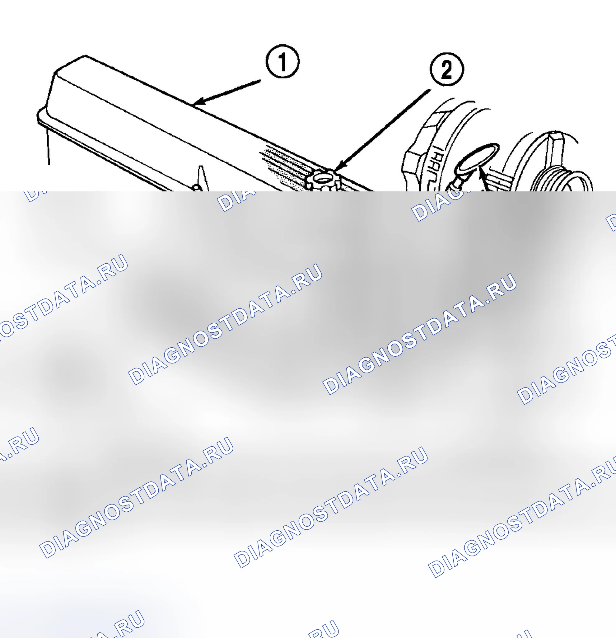 Рис. 606: УКАЗАТЕЛЬ УРОВНЯ МАСЛА (ЩУП). Dodge Pickup R1500 