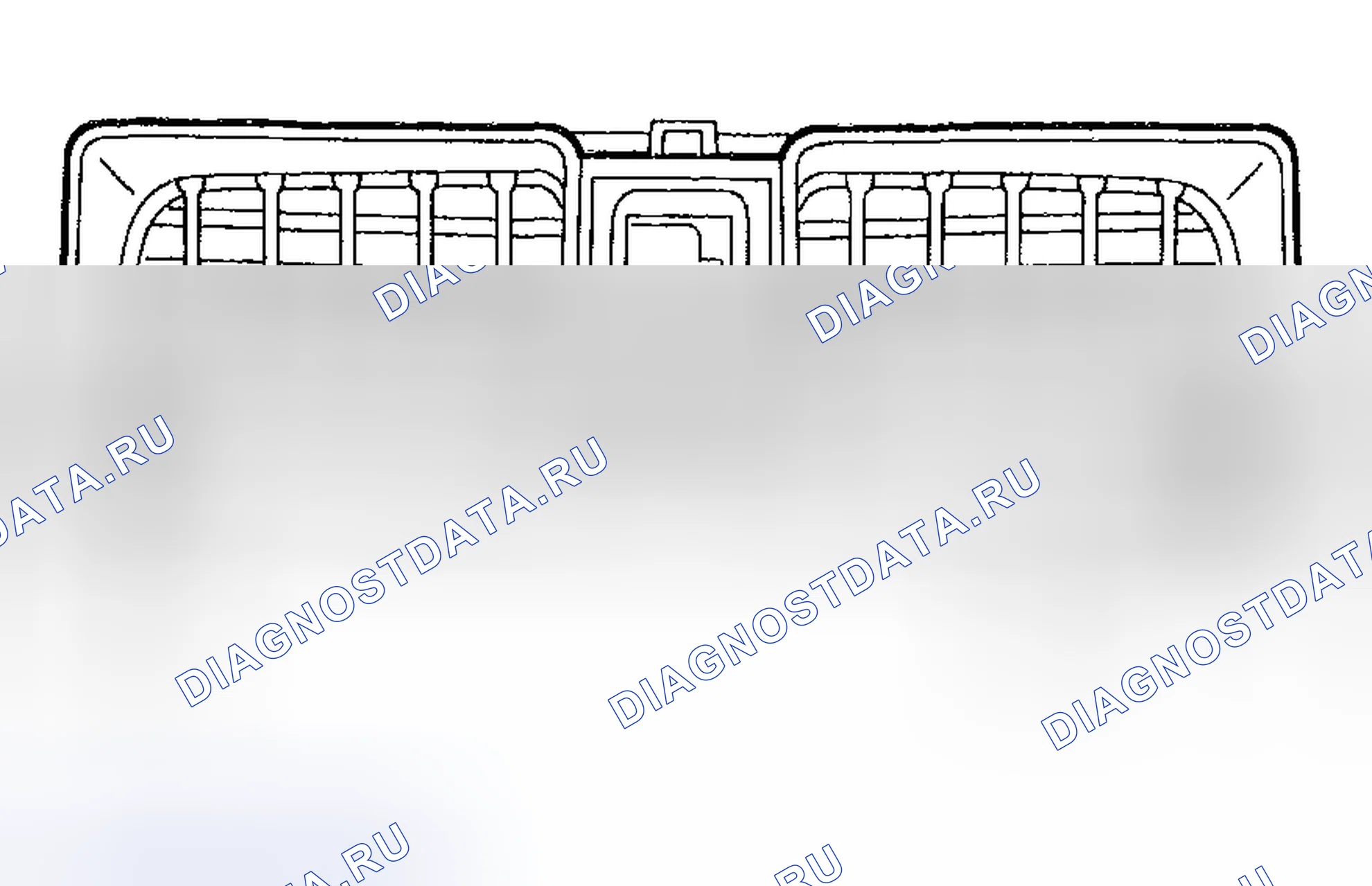 Рис. 38: ЦЕНТРАЛЬНАЯ РЕШЕТКА. Subaru Forester SG