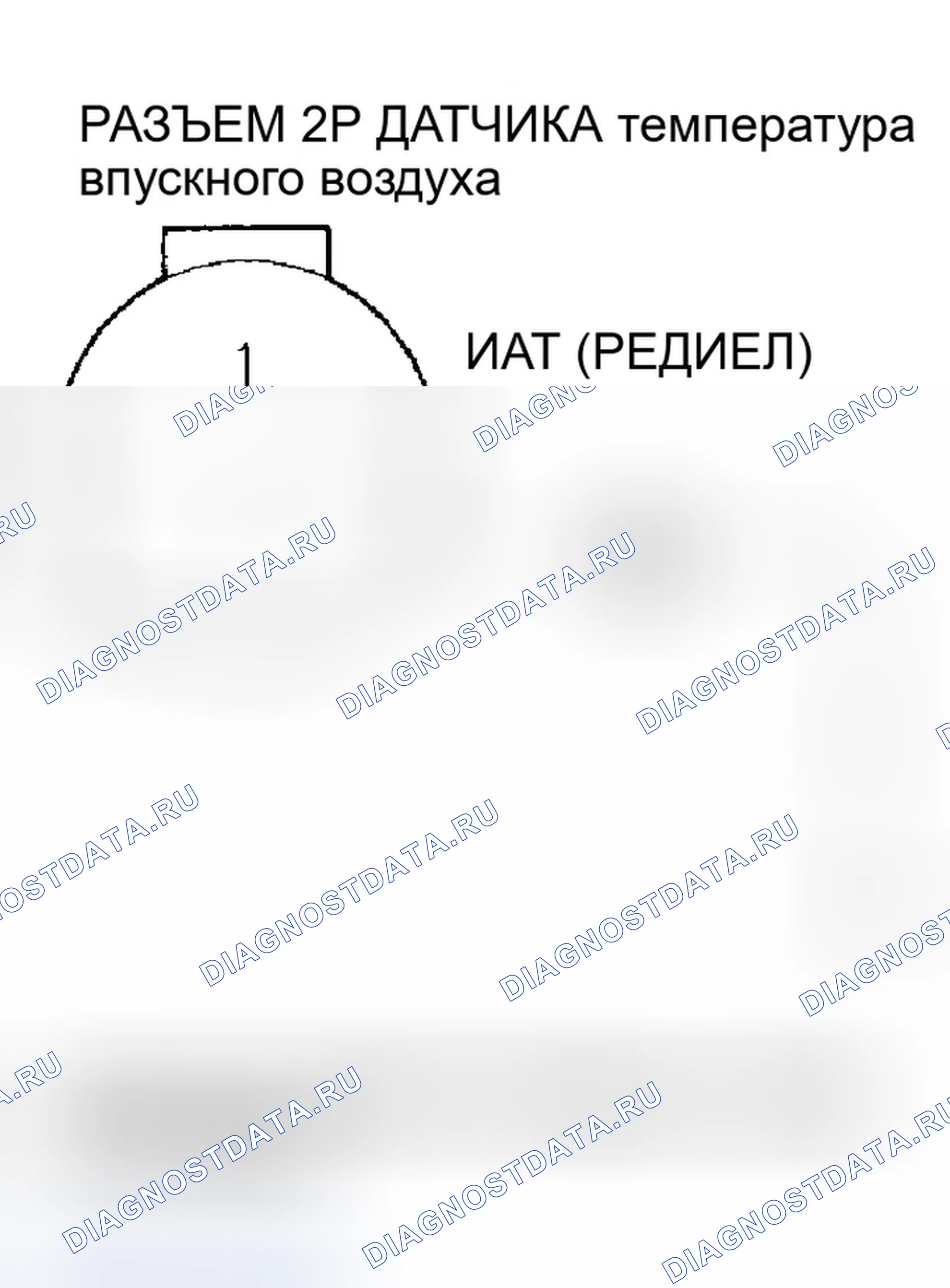Рис. 161: расшифровка кода ошибки P0112 - ' 01 Модель: Низковольтная схема датчика температура впускного воздуха. Honda Odyssey II