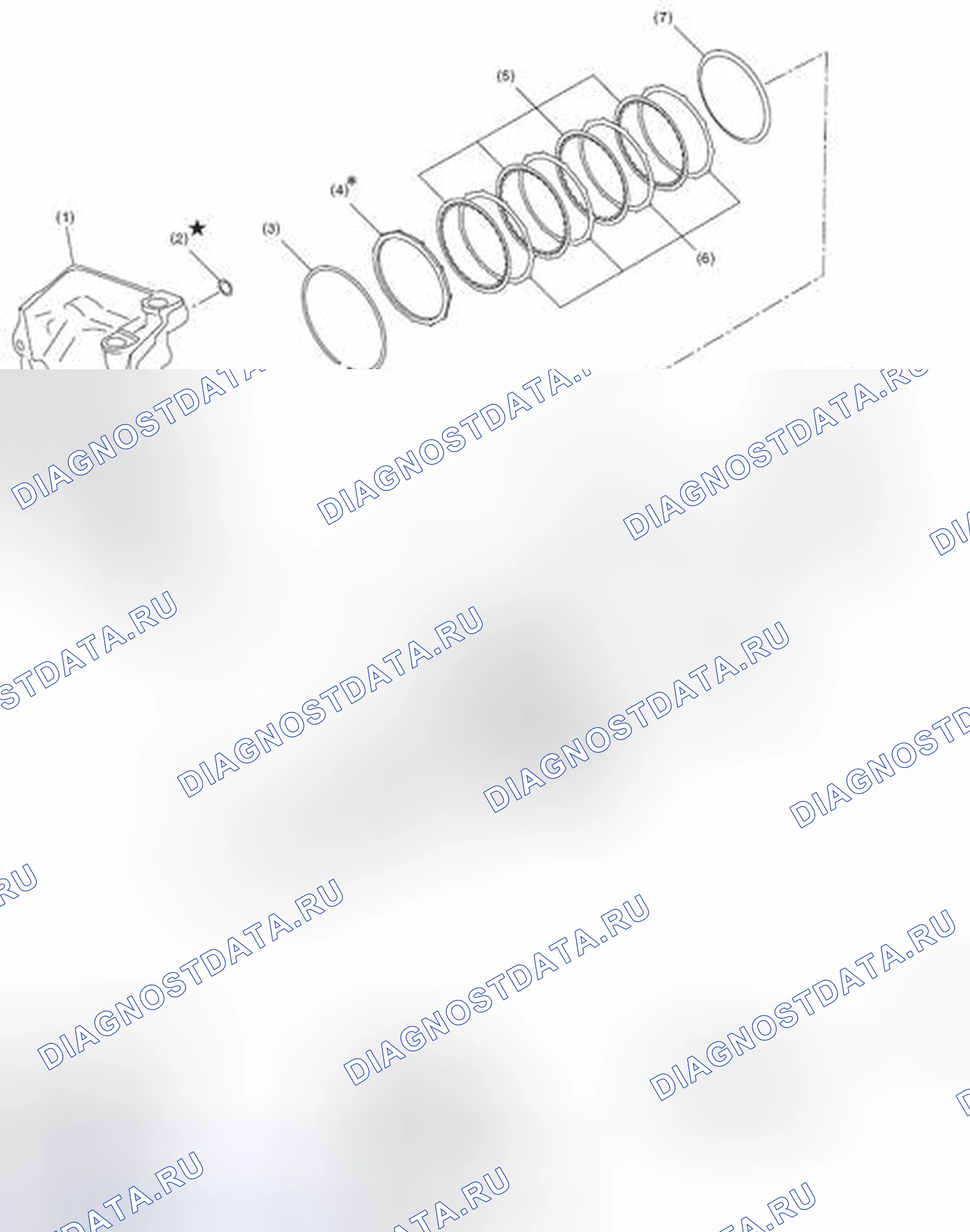 Рис. 379: РЕВЕРСИВНЫЙ ТОРМОЗ В СБОРЕ. Subaru Impreza WRX GE рестайлинг