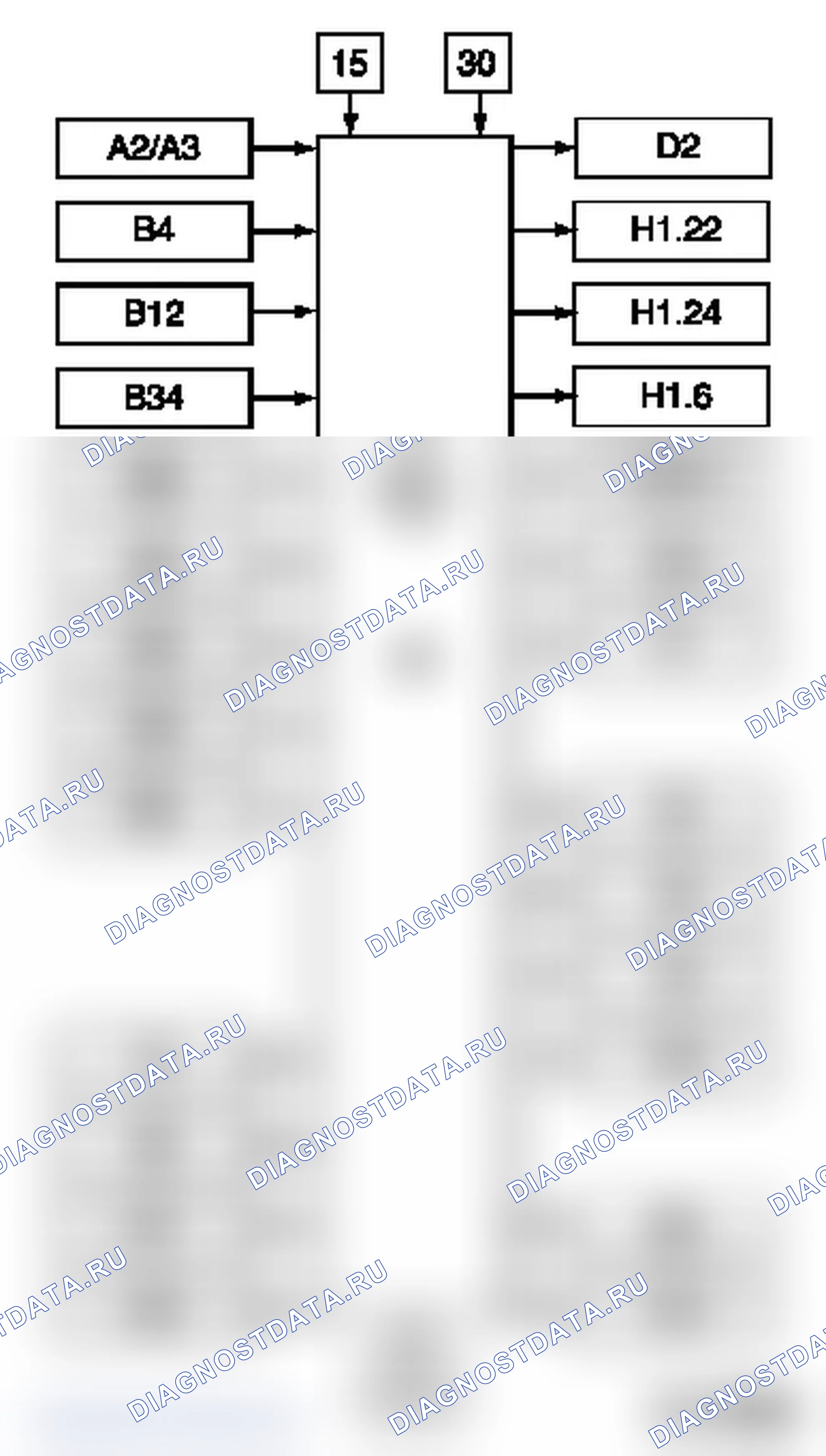 Двигатель, навесные узлы двигателя Блок-схема, Х 18 ХЕ1 и Х 20 XEV. Opel Astra G