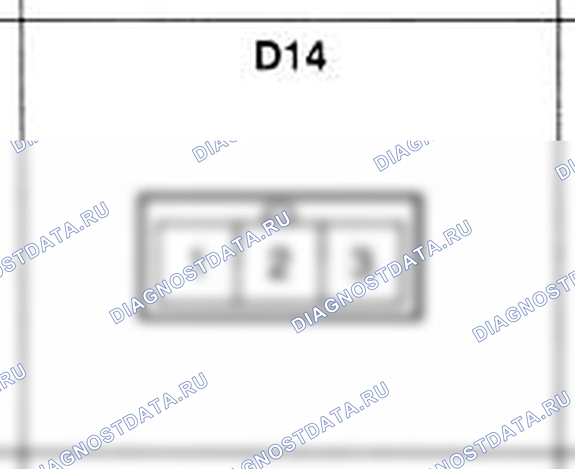 Распиновка разъёма D14 — дверного жгута. Hyundai Accent LC