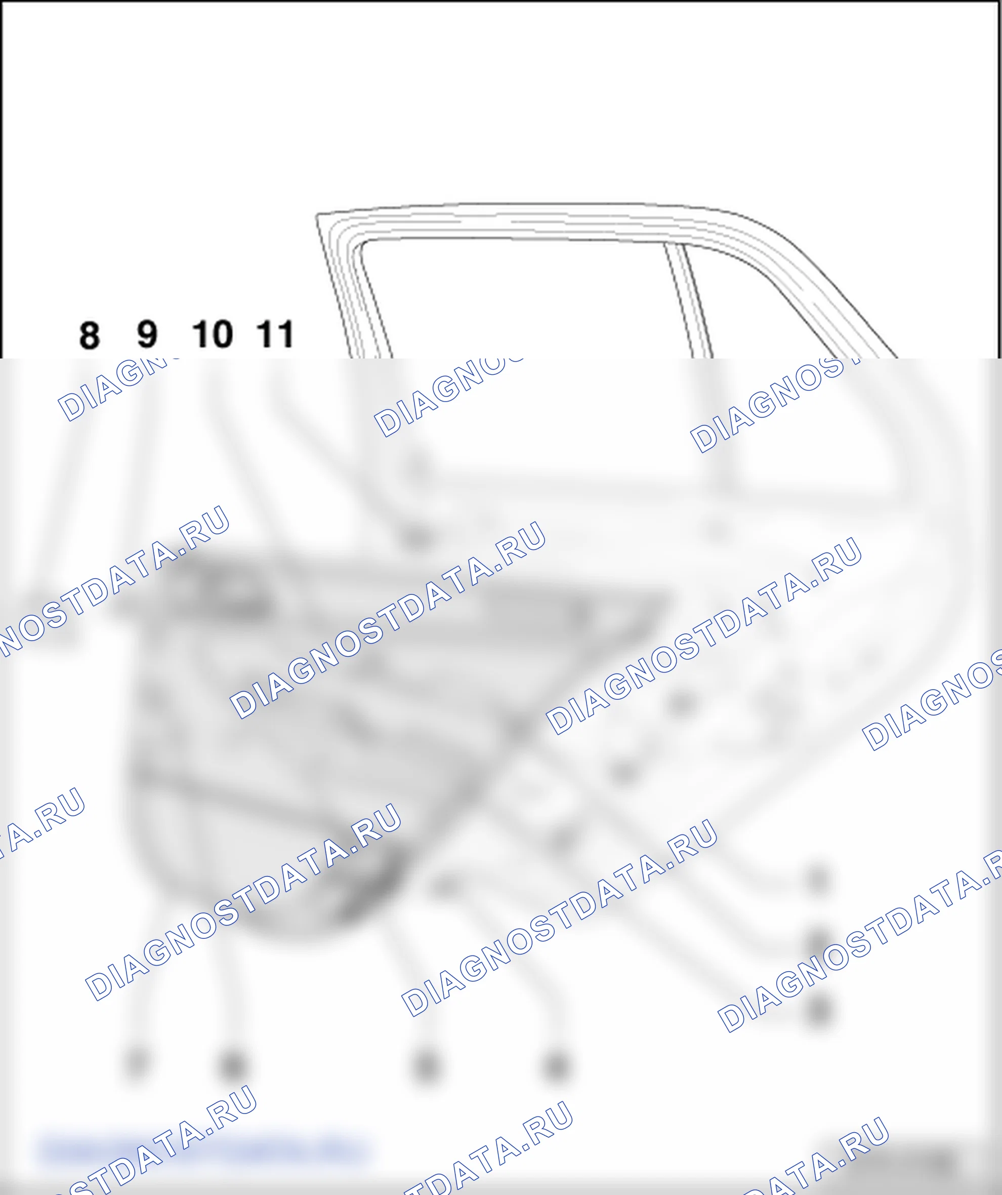 Молдинги дверей. Skoda Fabia I
