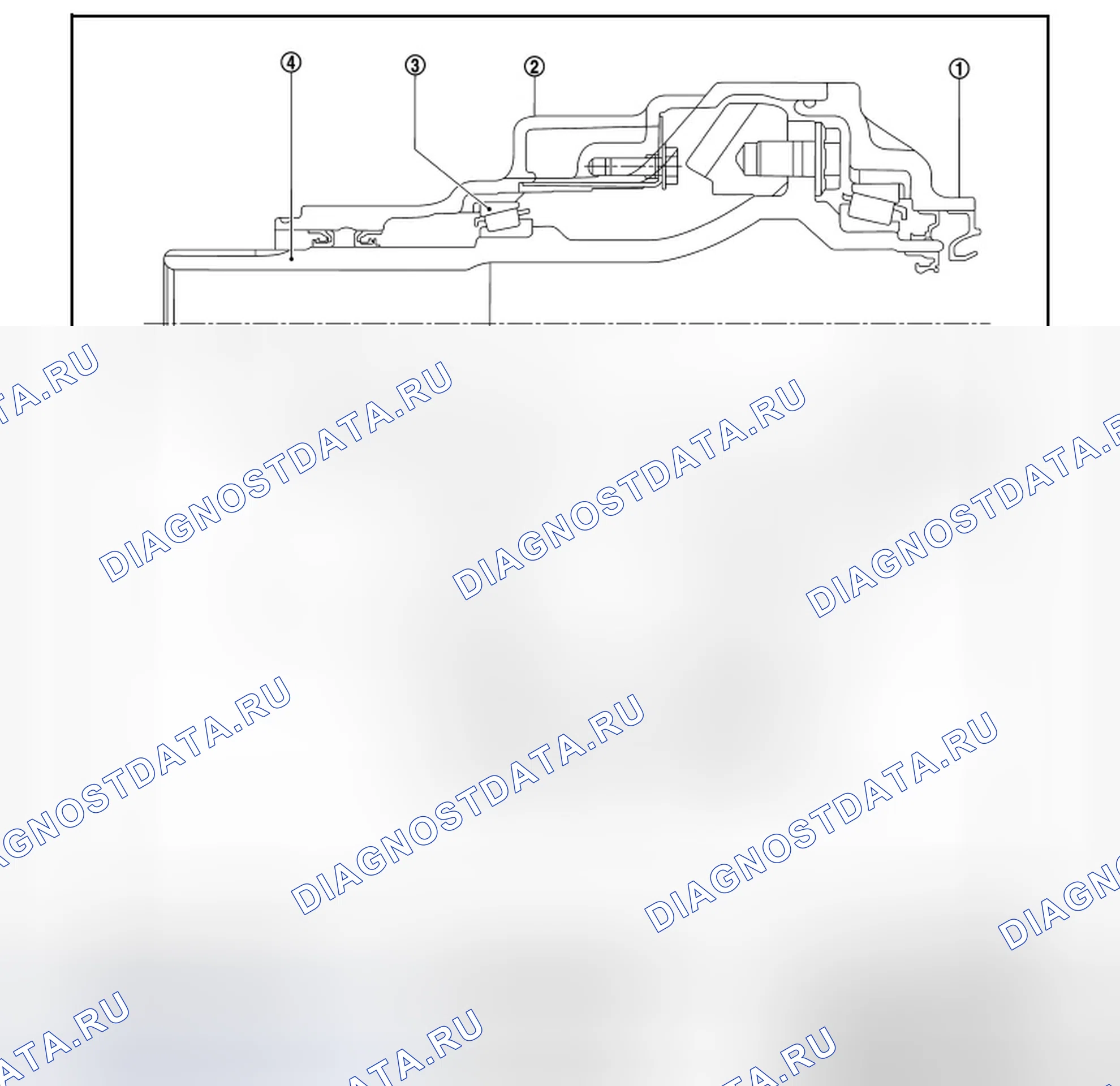 Рис. 62: Разрез. Infiniti QX60 I
