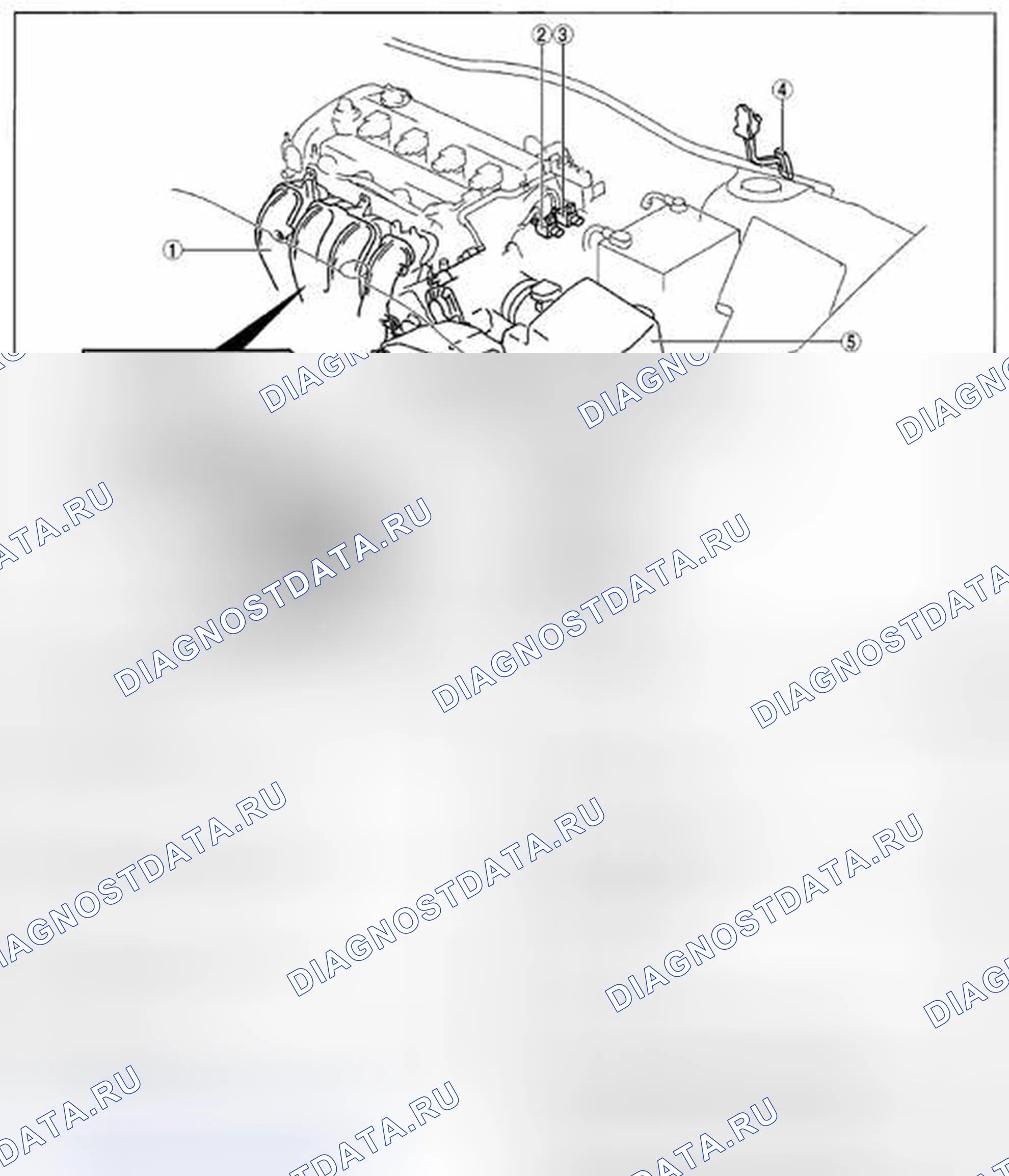 Рис. 181: ИНДЕКС МЕСТОПОЛОЖЕНИЯ СИСТЕМЫ ЗАБОРА ВОЗДУХА [L5]. Mazda CX-7 I рестайлинг