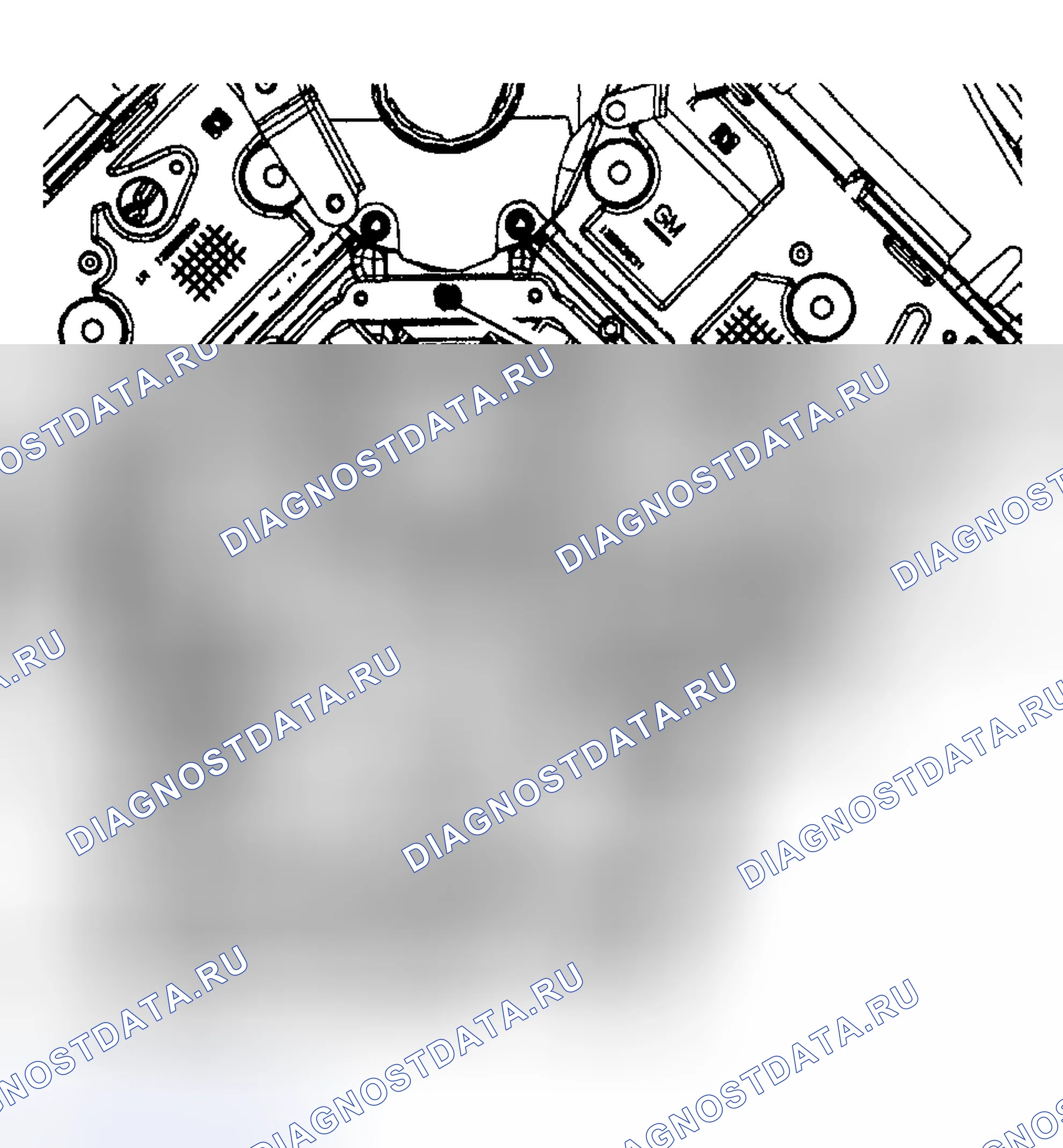 Рис. 1426: Установка передней крышки двигателя. Hyundai Terracan I