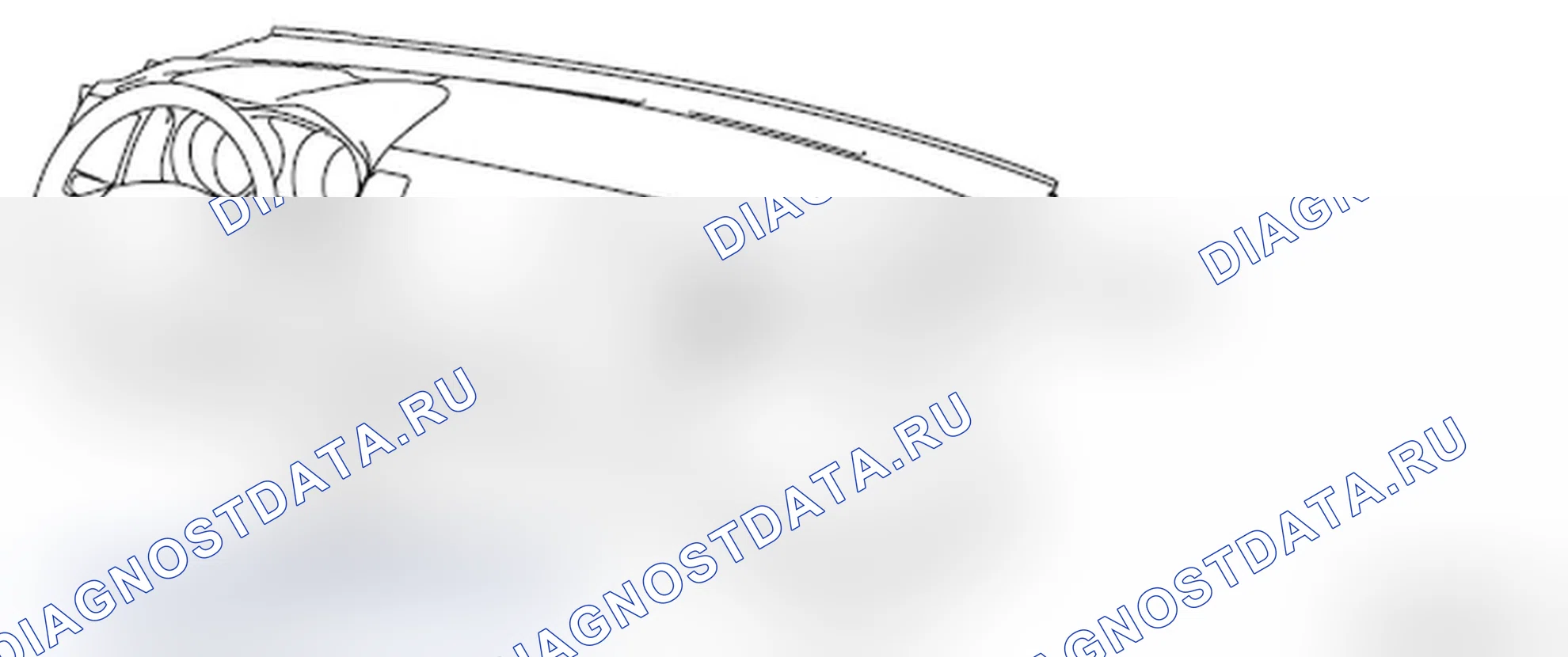 Рис. 212: Схема построения. Mitsubishi Lancer Ralliart X рестайлинг