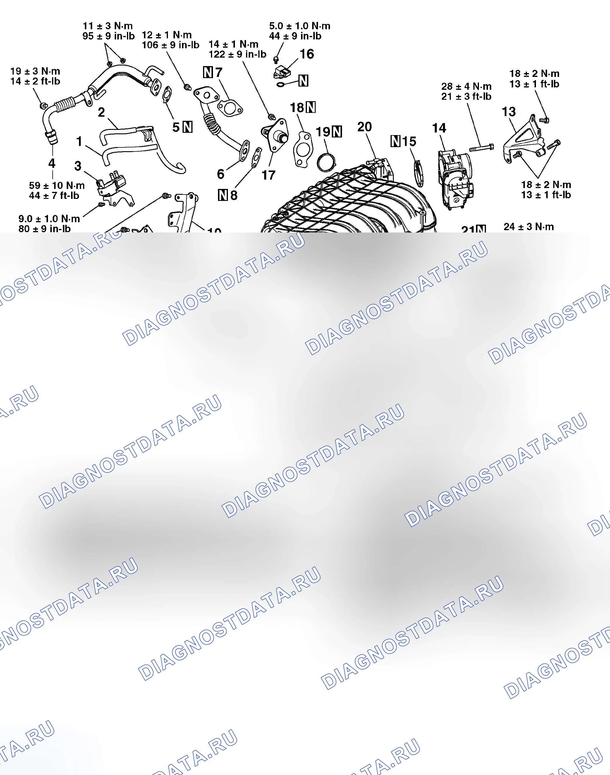 Рис. 238: ДЕМОНТАЖ И МОНТАЖ. Mitsubishi Endeavor I