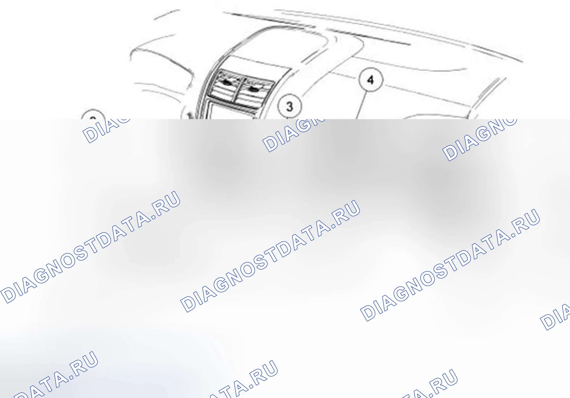 Рис. 273: Регистр со стороны пассажира - Mkx. Ford Edge I рестайлинг
