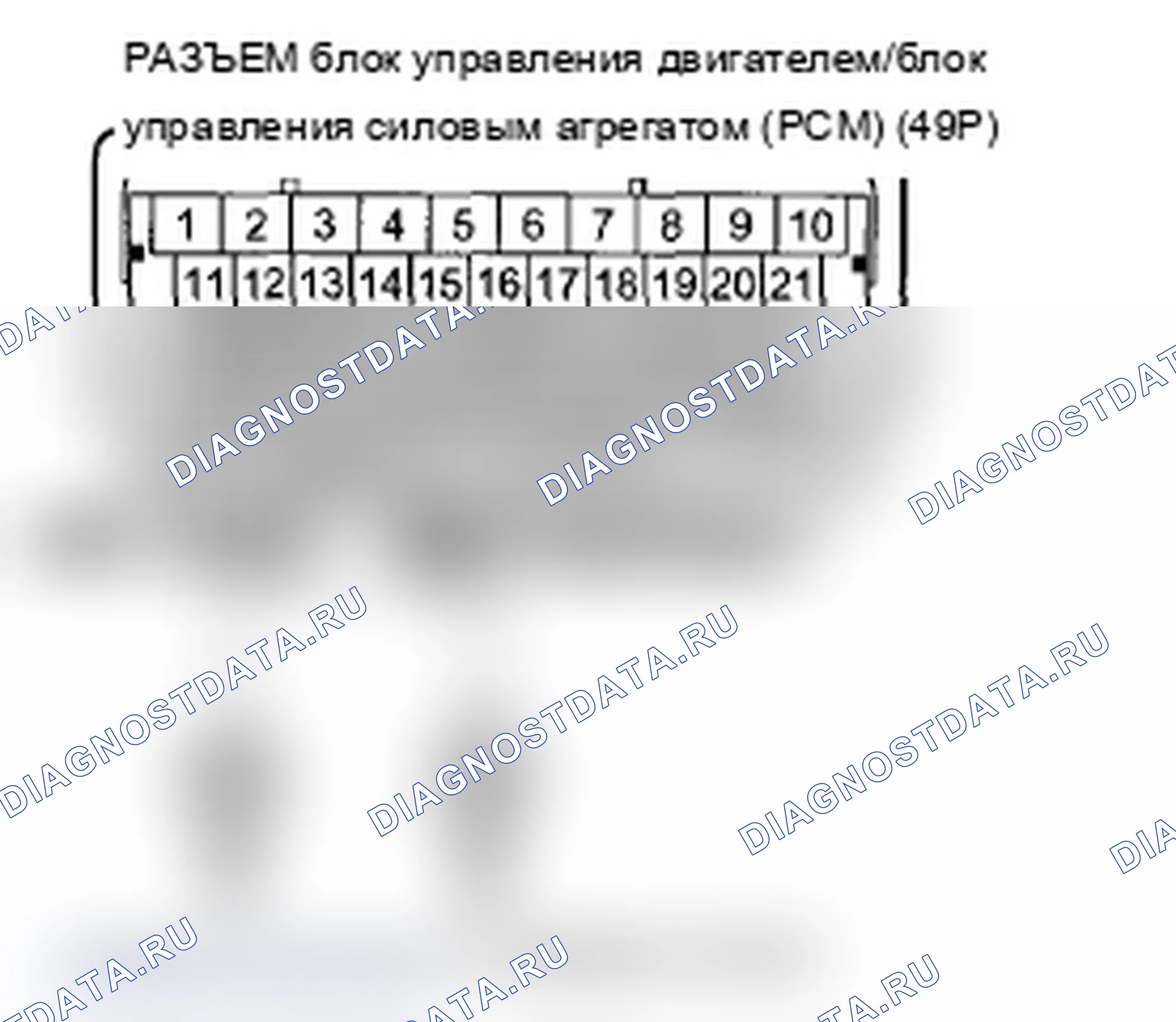 Рис. 296: P2238 расшифровка кода ошибки. Задний датчик A/F (блок 1, датчик 1). Цепь IP. Низкое напряжение. расшифровка кода ошибки P2241: Передний датчик A/F (B. Acura TL IV