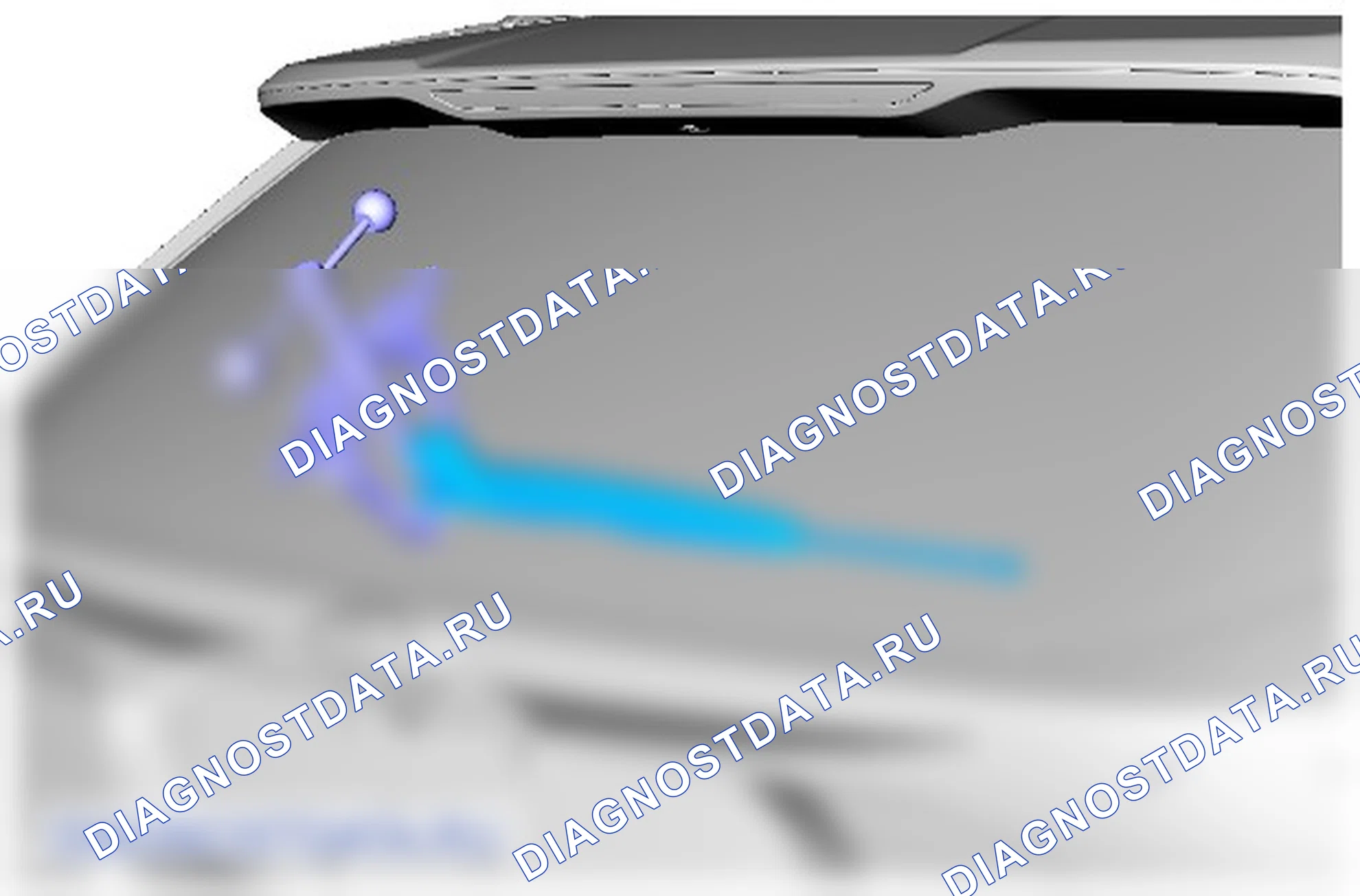 Как снять и установить поворотный рычаг очистителя заднего стекла. Ford Galaxy III