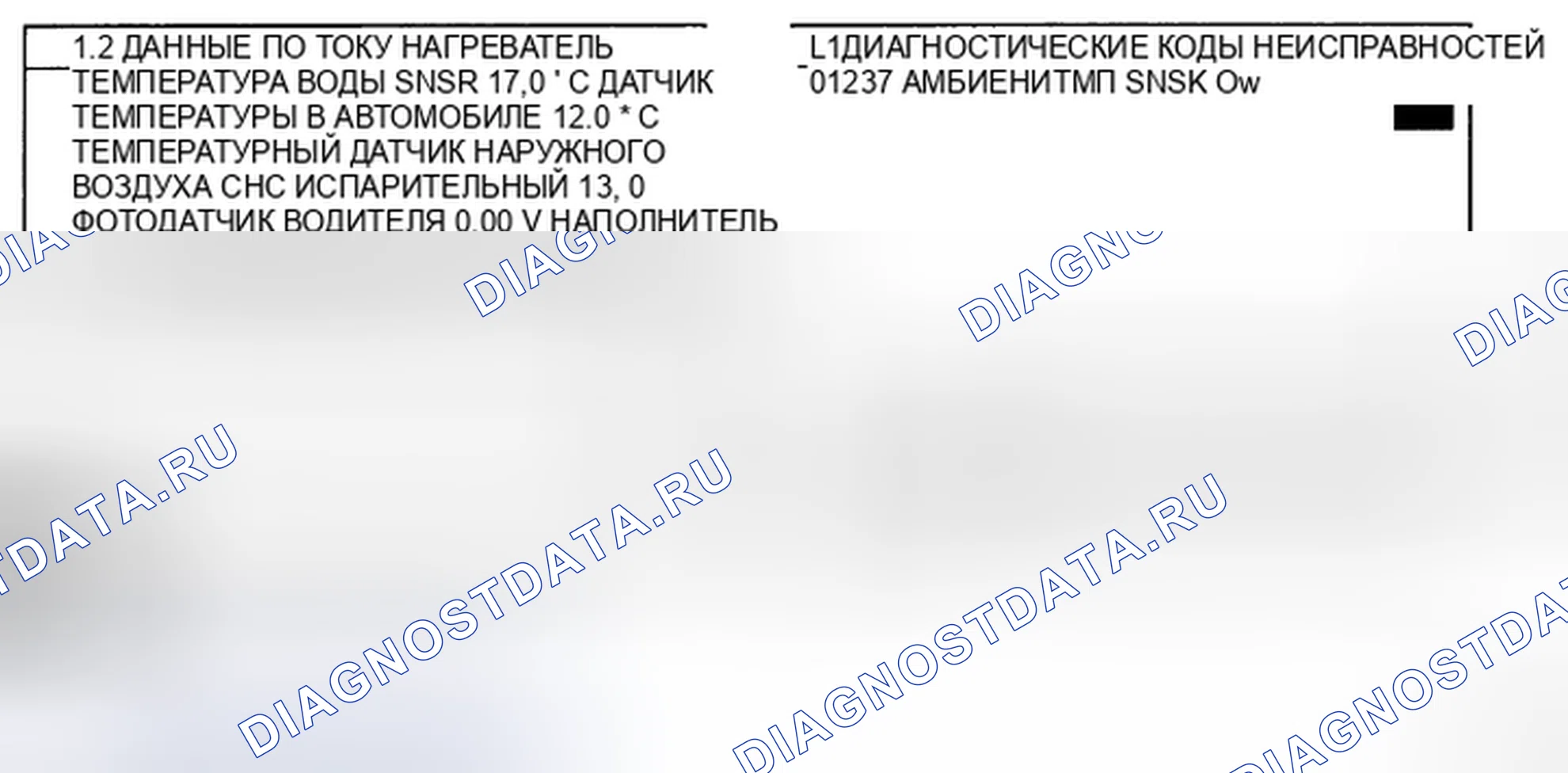 Рис. 23: МОНИТОРИНГ ДАННЫХ SCANTOOL. Kia Magentis II