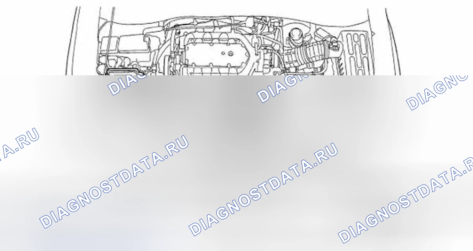 Рис. 5: Указатель расположения компонентов. Honda Ridgeline I рестайлинг