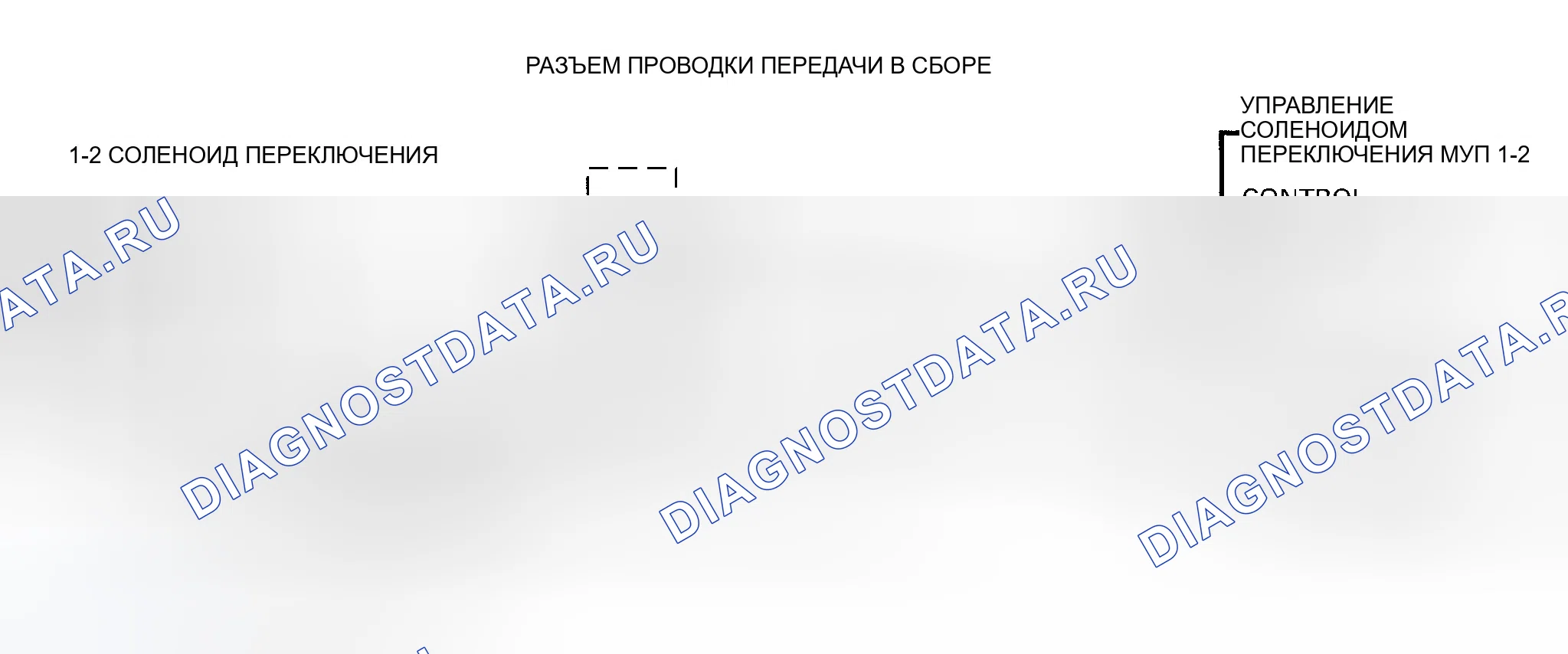 Рис. 89: Схема расшифровка кода ошибки 82 (4L60-E) 1-2 Неисправность цепи соленоида переключения передач. GMC C3500 HD 