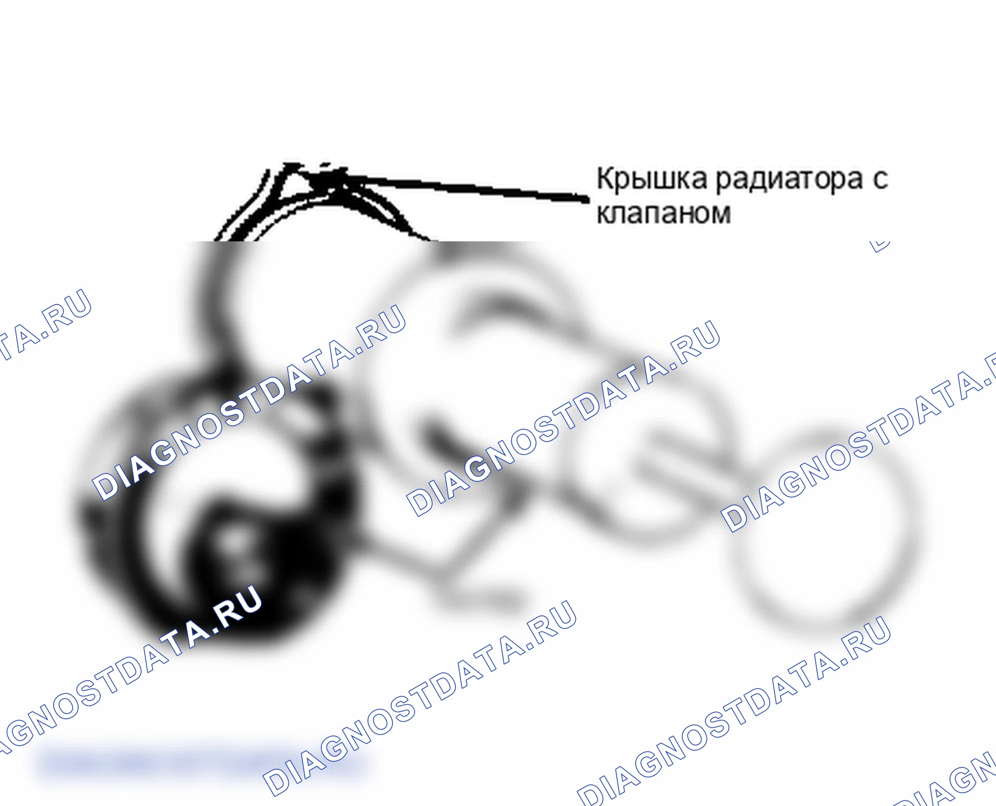 Рис. 3: Тестирование крышки радиатора под давлением Прокладка мокрой крышки перед испытанием.. Pontiac Sunbird II
