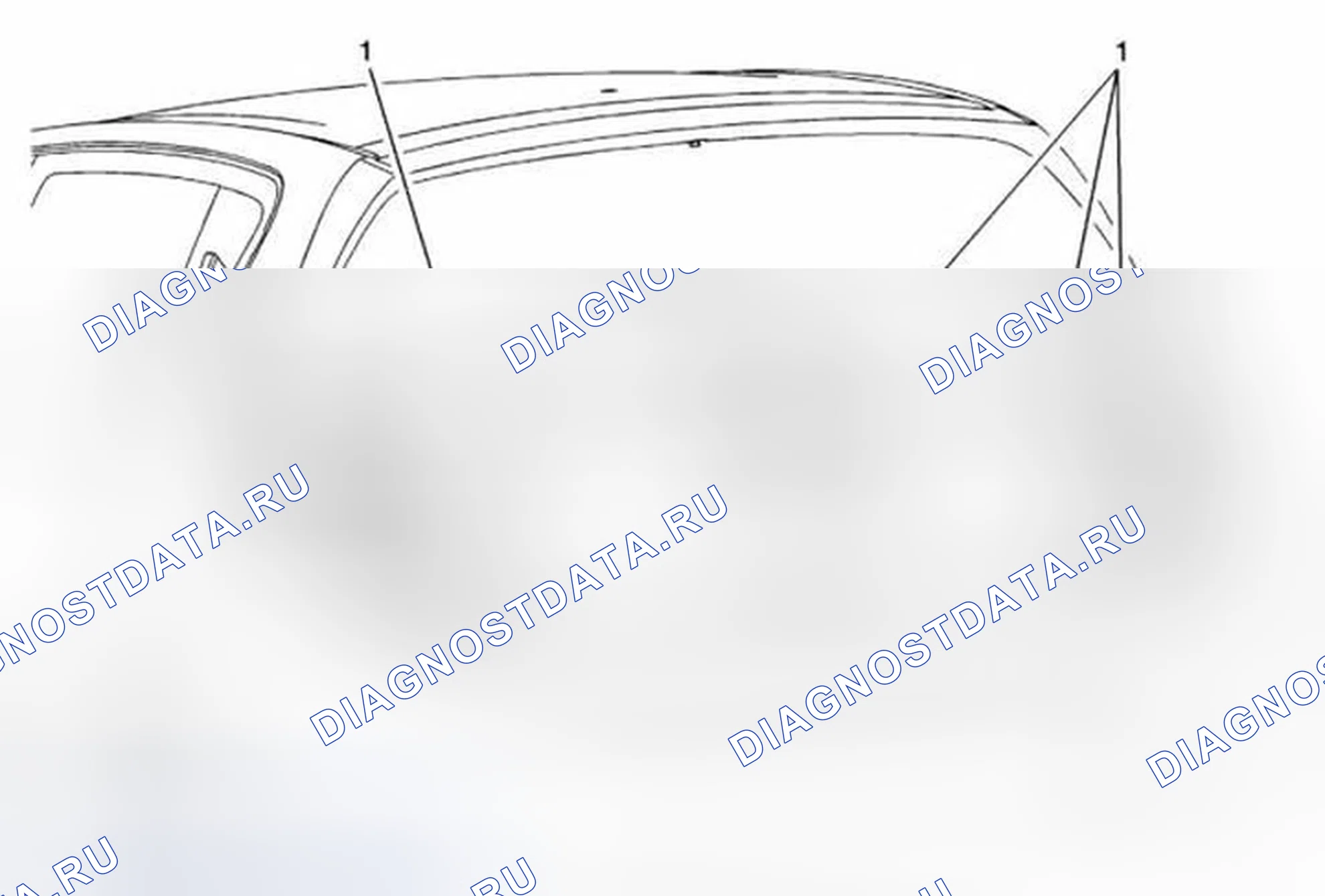 Рис. 17: Замена эмблемы / шильдика дверь багажника (хэтчбек). Chevrolet Sonic I
