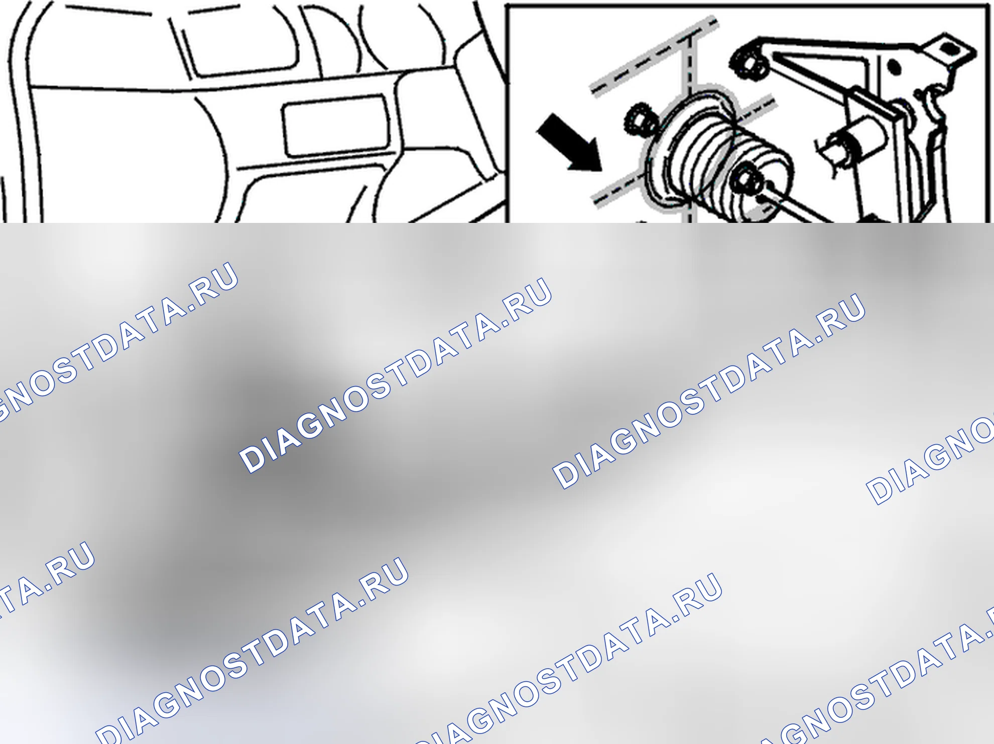 Рис. 134: Снятие панели. Volvo C70 I