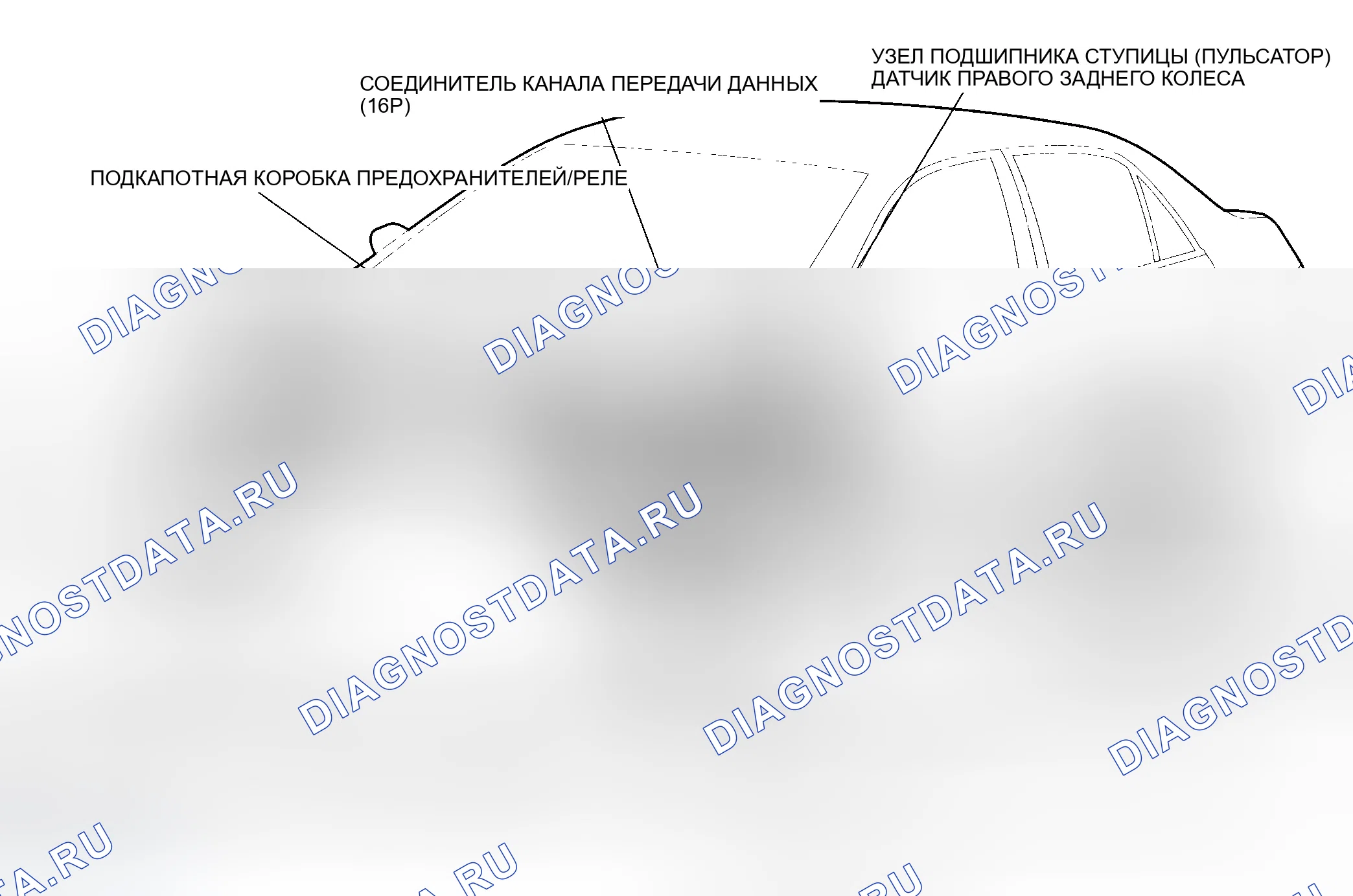 Рис. 6: Указатель расположения компонентов. Honda Accord VII рестайлинг
