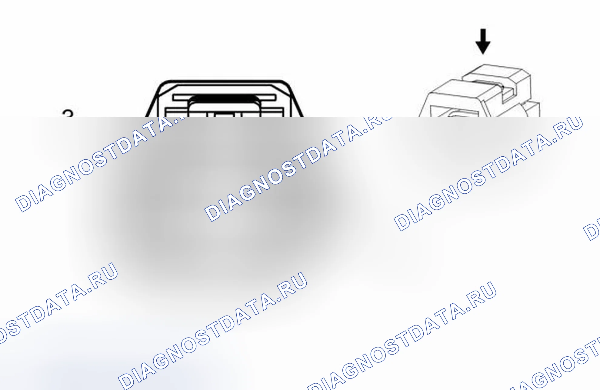 Рис. 143: Вакуумный датчик усилителя тормозов. Chevrolet TrailBlazer I рестайлинг