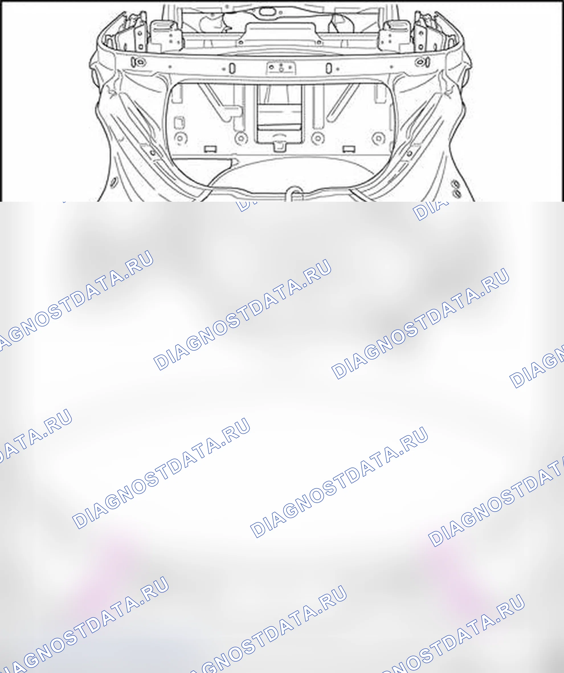 Рис. 240: Охватывает: Задняя поперечная панель. Volkswagen New Beetle A4 рестайлинг