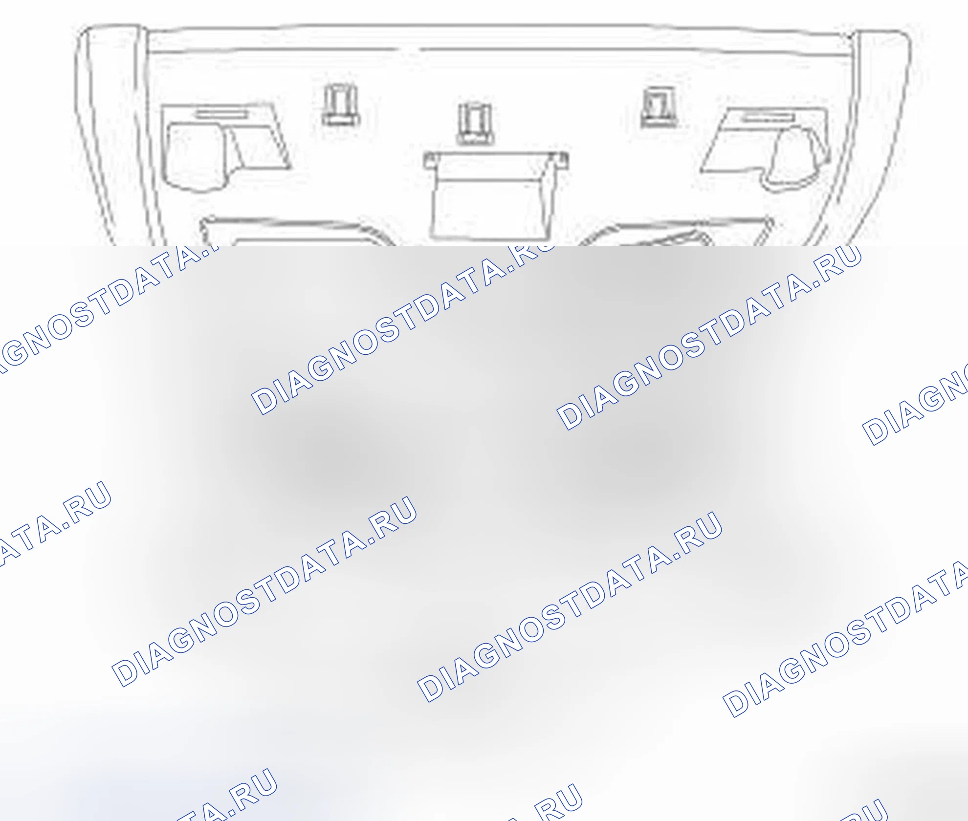 Рис. 7: ФОНАРИ ЗАДНЕГО ОСВЕЩЕНИЯ / ОСВЕЩЕНИЯ ДЛЯ ЧТЕНИЯ. Chrysler Town & Country V рестайлинг